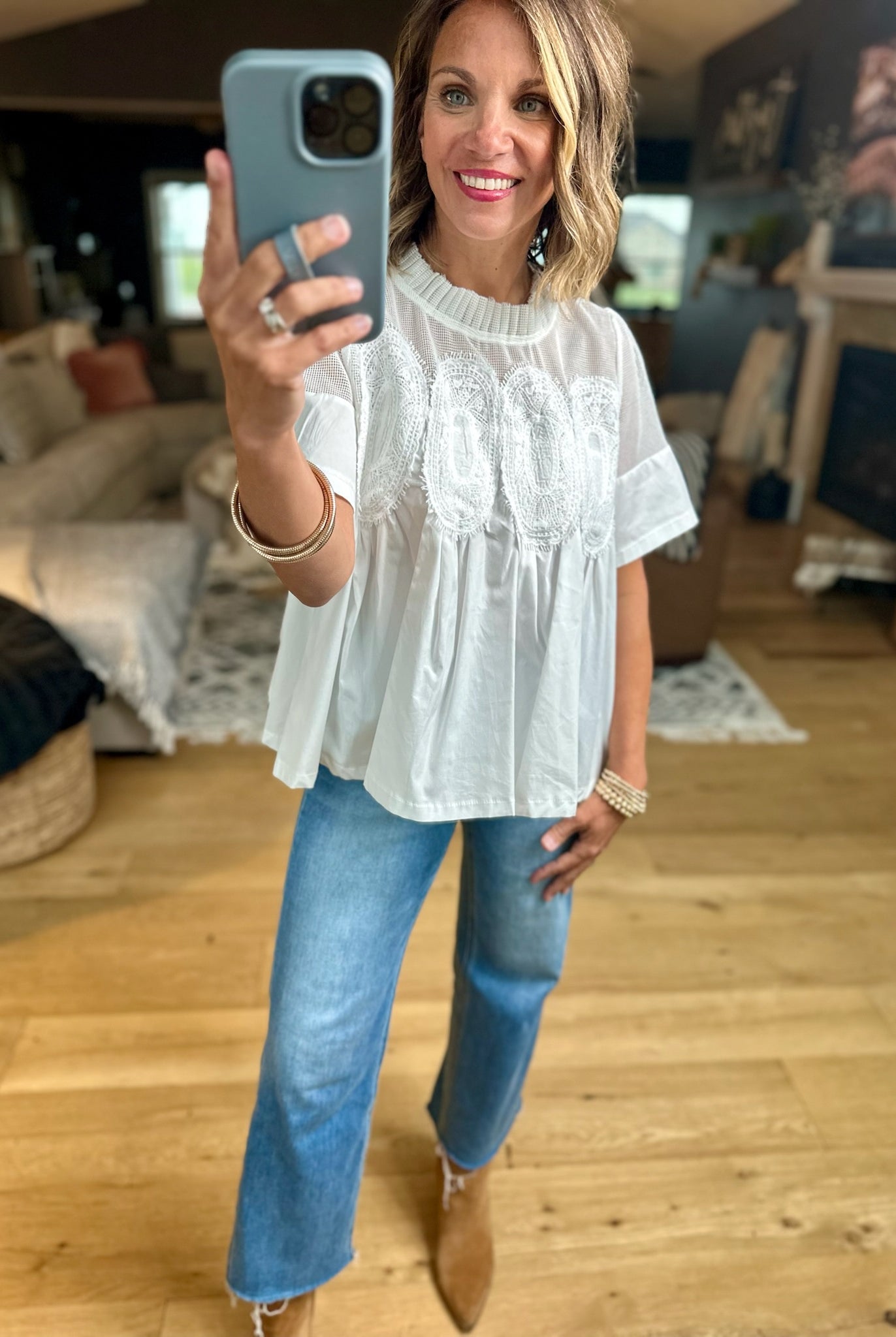 Current Mood Pleated Top-Fate-Anna Kaytes Boutique, Women's Fashion Boutique in Grinnell, Iowa