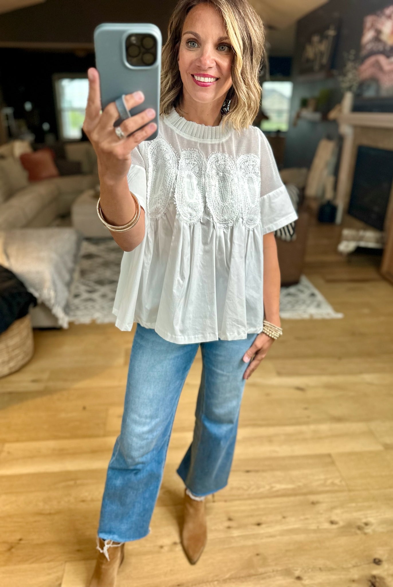 Current Mood Pleated Top-Fate-Anna Kaytes Boutique, Women's Fashion Boutique in Grinnell, Iowa