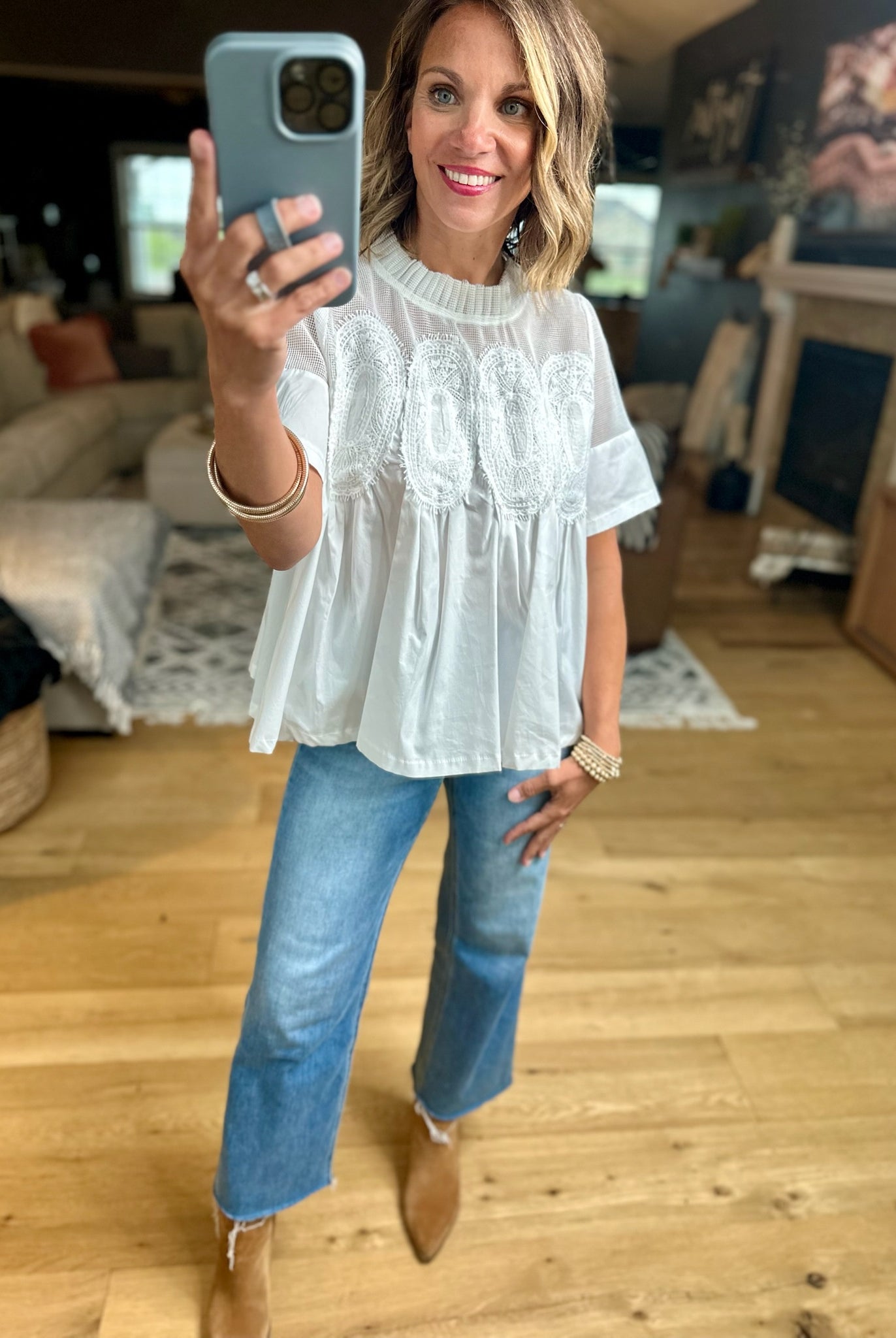 Current Mood Pleated Top-Fate-Anna Kaytes Boutique, Women's Fashion Boutique in Grinnell, Iowa