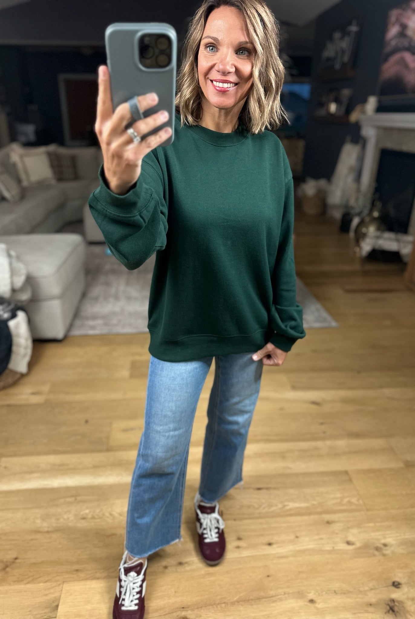 Move Along Z-Supply Crewneck Sweatshirt-Sweaters-Z Supply-Anna Kaytes Boutique, Women's Fashion Boutique in Grinnell, Iowa