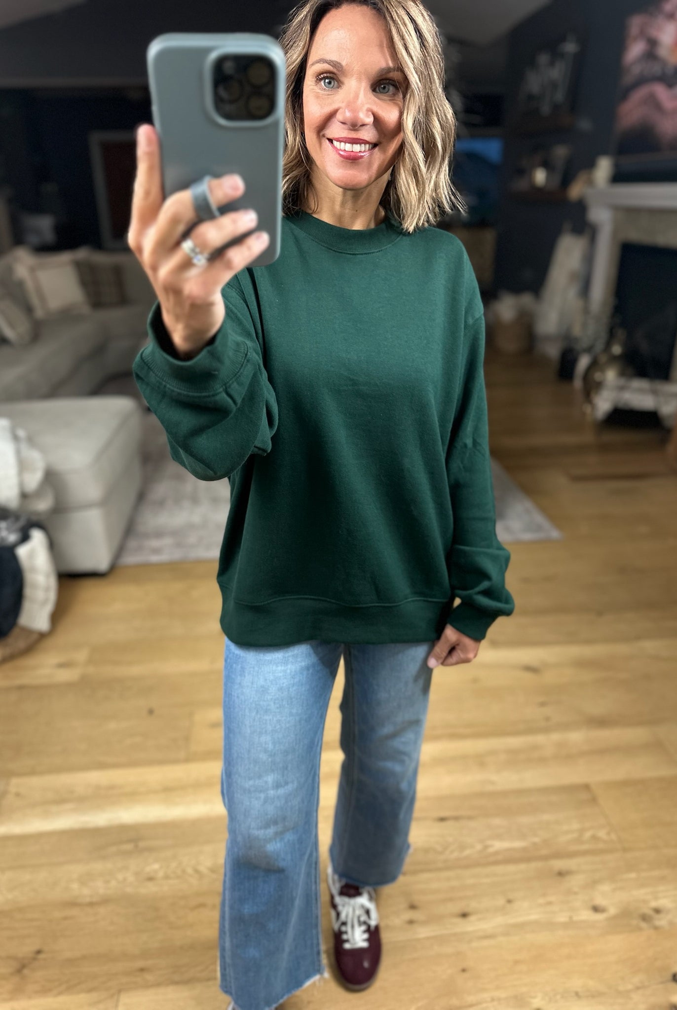 Move Along Z-Supply Crewneck Sweatshirt-Sweaters-Z Supply-Anna Kaytes Boutique, Women's Fashion Boutique in Grinnell, Iowa