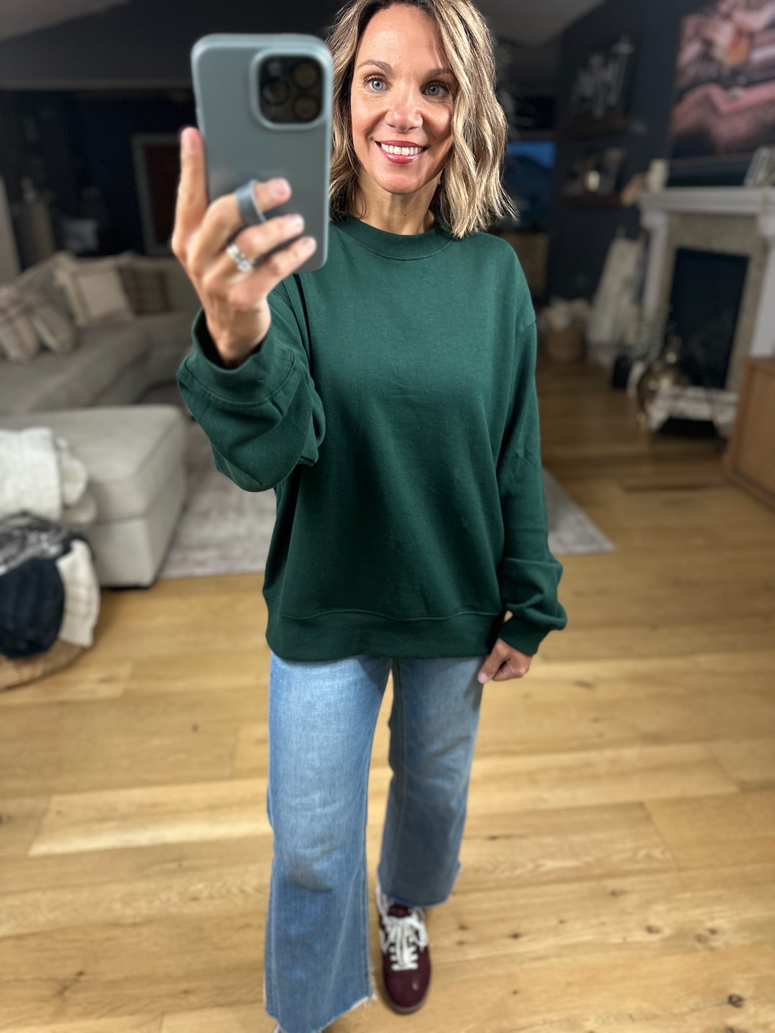 Move Along Z-Supply Crewneck Sweatshirt-Sweaters-Z Supply-Anna Kaytes Boutique, Women's Fashion Boutique in Grinnell, Iowa