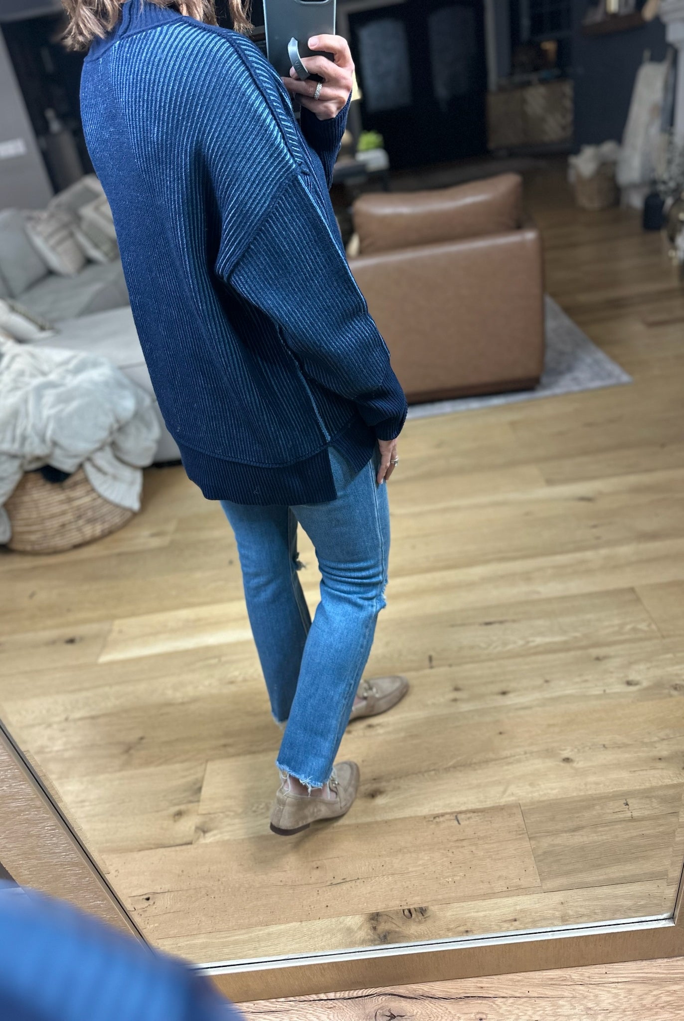 Make A Deal Textured Sweater-Sweaters-Zenana-Anna Kaytes Boutique, Women's Fashion Boutique in Grinnell, Iowa