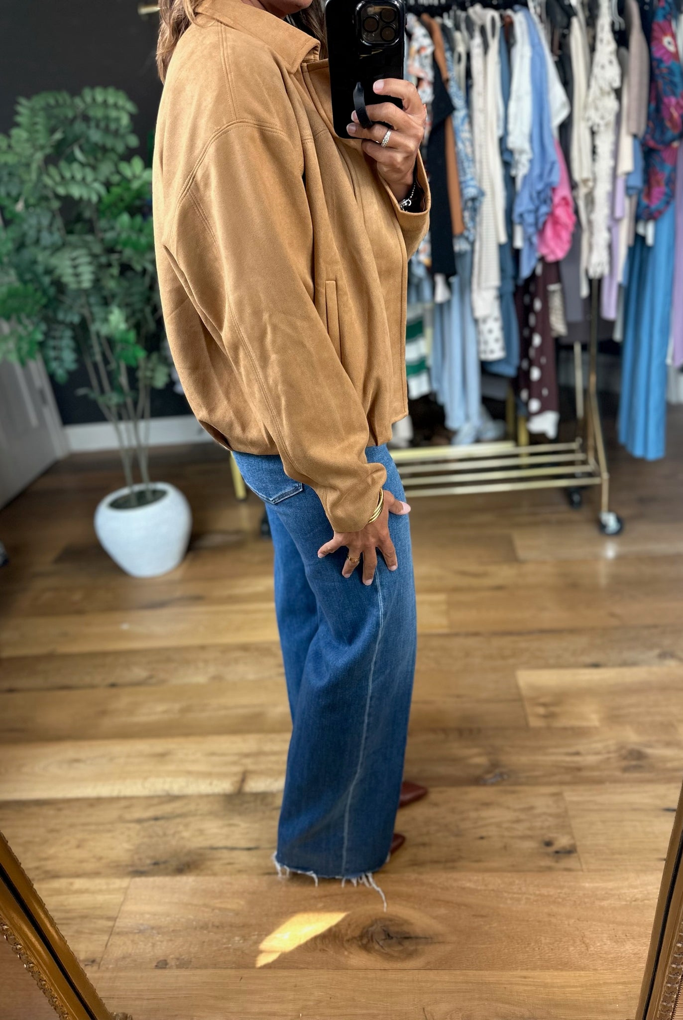 The Sienna Bubble-Hem Jacket-Jackets-Skies Are Blue-Anna Kaytes Boutique, Women's Fashion Boutique in Grinnell, Iowa