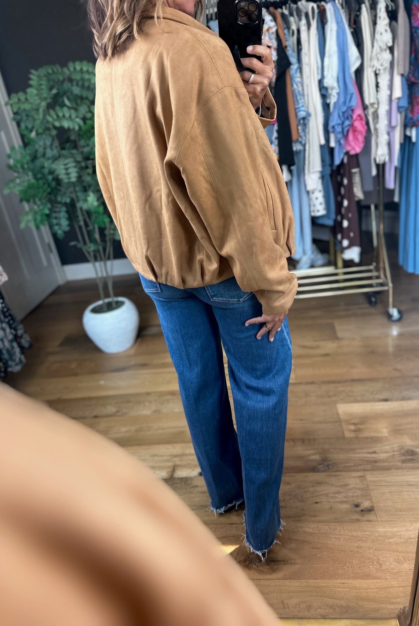 The Sienna Bubble-Hem Jacket-Jackets-Skies Are Blue-Anna Kaytes Boutique, Women's Fashion Boutique in Grinnell, Iowa
