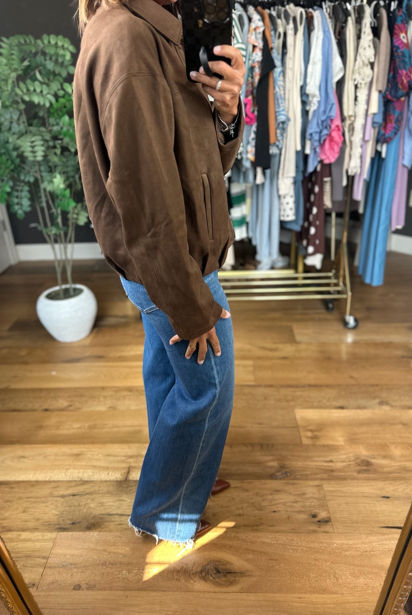 The Sienna Bubble-Hem Jacket-Jackets-Skies Are Blue-Anna Kaytes Boutique, Women's Fashion Boutique in Grinnell, Iowa