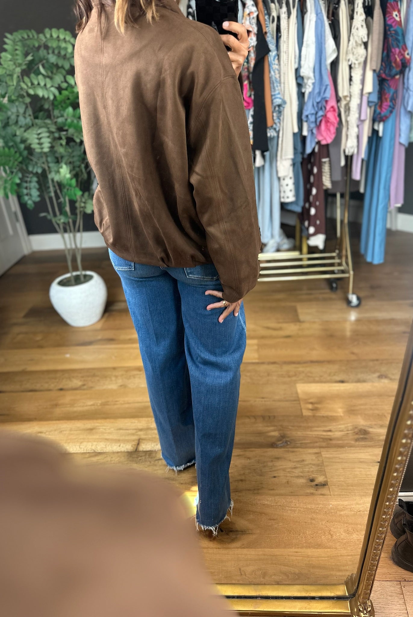 The Sienna Bubble-Hem Jacket-Jackets-Skies Are Blue-Anna Kaytes Boutique, Women's Fashion Boutique in Grinnell, Iowa
