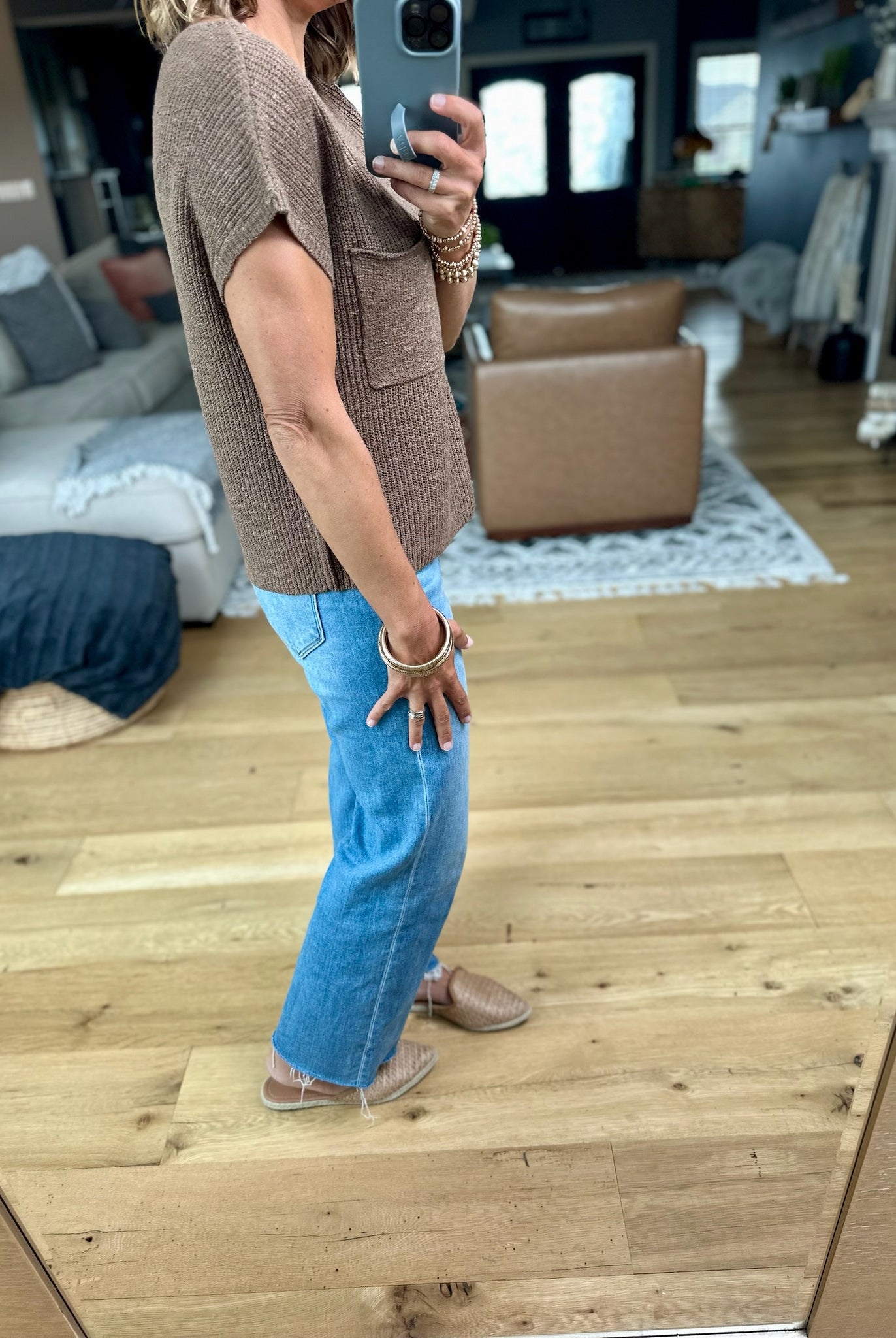 Simple Threads Pocket Knit Top-Be Cool-Anna Kaytes Boutique, Women's Fashion Boutique in Grinnell, Iowa