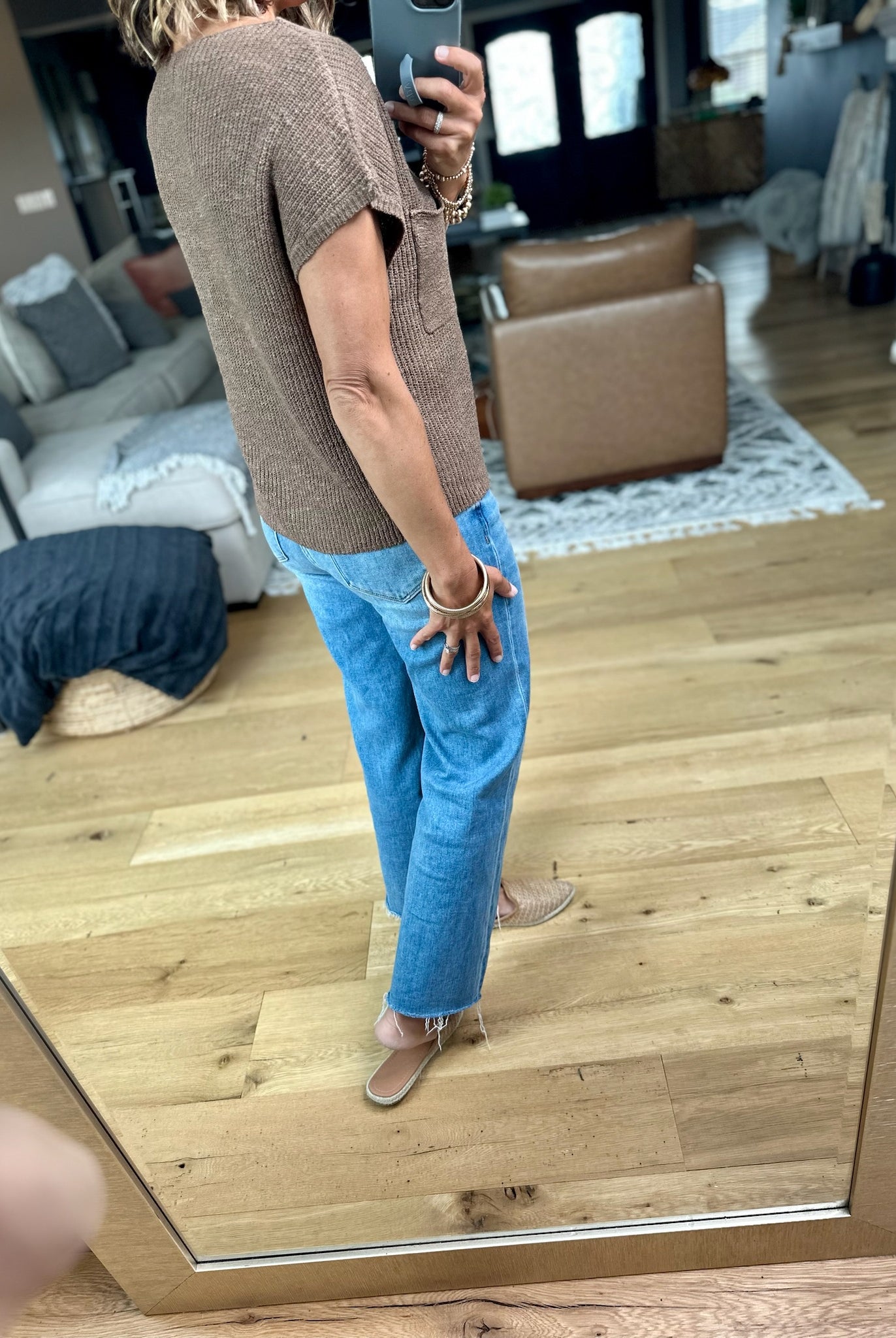 Simple Threads Pocket Knit Top-Be Cool-Anna Kaytes Boutique, Women's Fashion Boutique in Grinnell, Iowa