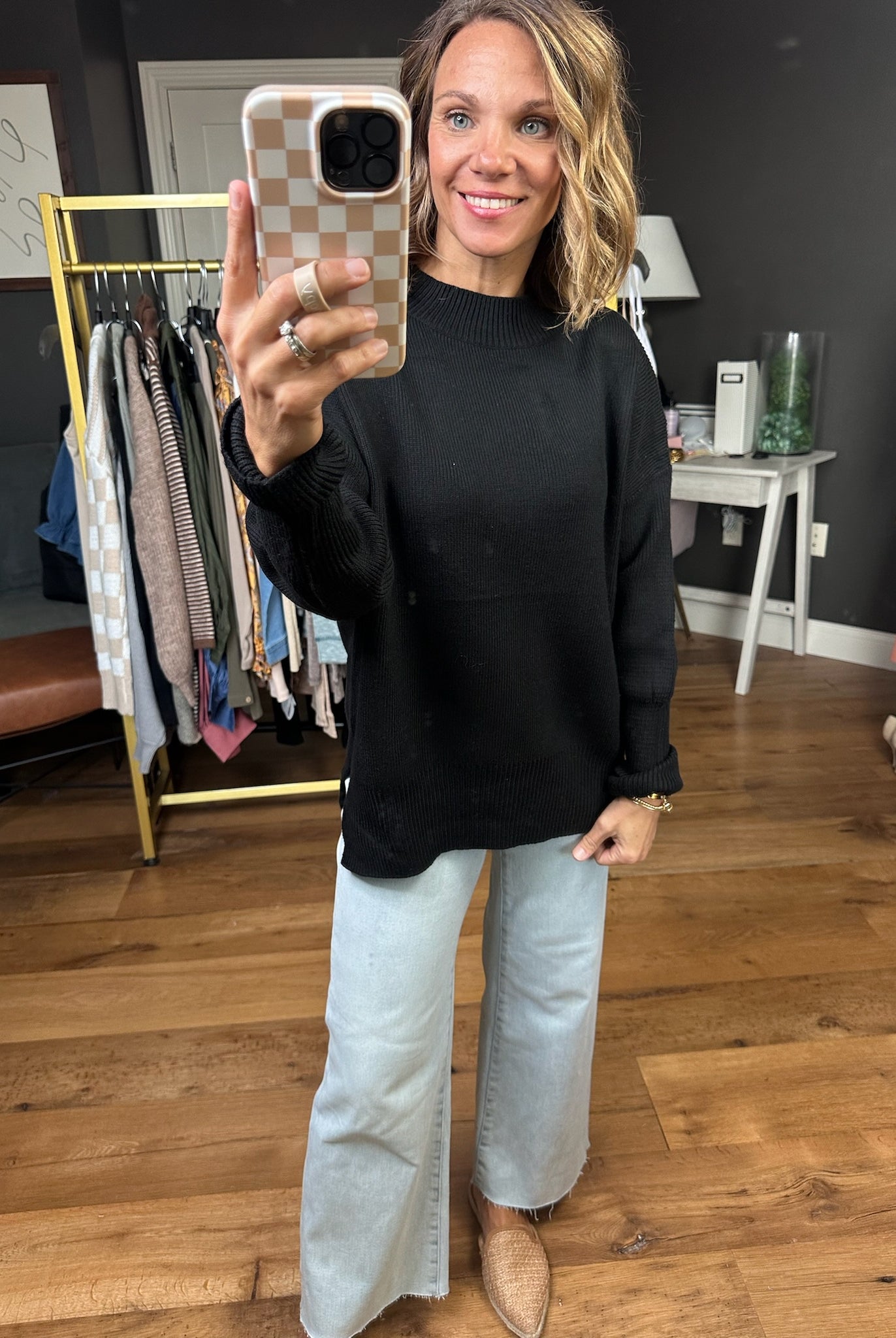 Quick Decision Ribbed Sweater With Side-Slit Detail - Multiple Options-Sweaters-Miracle-Anna Kaytes Boutique, Women's Fashion Boutique in Grinnell, Iowa