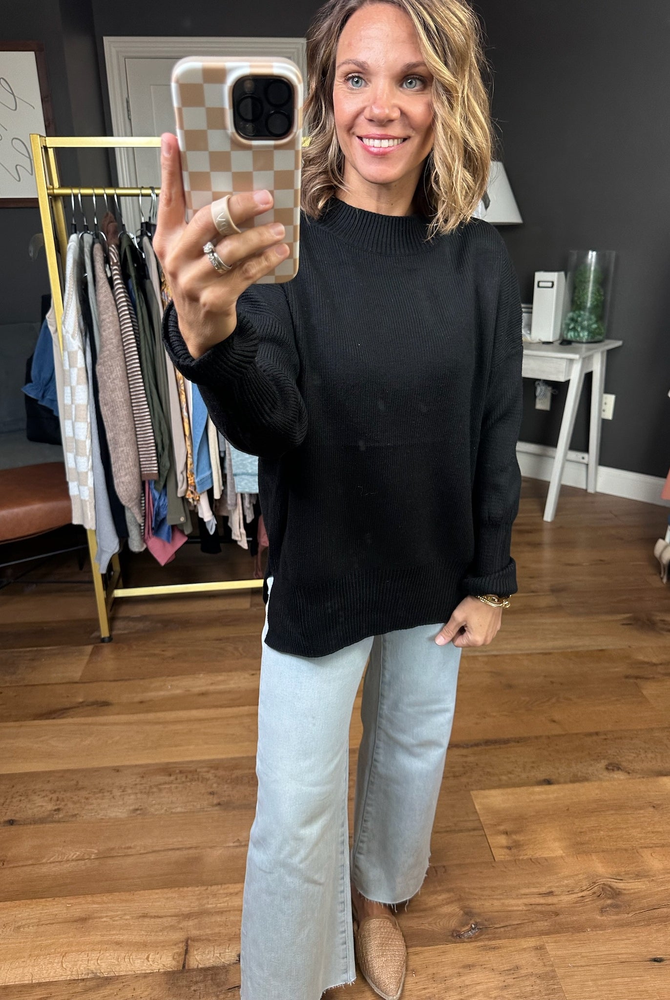 Quick Decision Ribbed Sweater With Side-Slit Detail - Multiple Options-Sweaters-Miracle-Anna Kaytes Boutique, Women's Fashion Boutique in Grinnell, Iowa