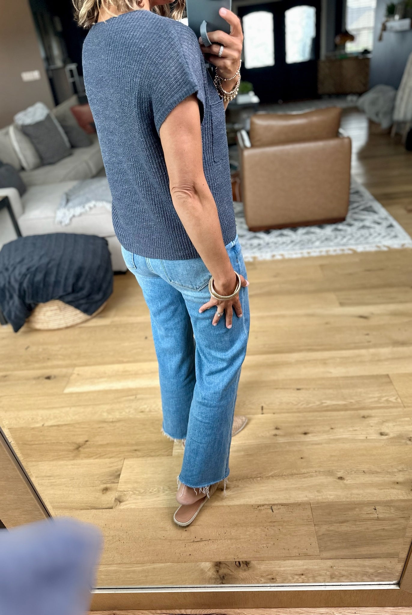 Simple Threads Pocket Knit Top-Be Cool-Anna Kaytes Boutique, Women's Fashion Boutique in Grinnell, Iowa