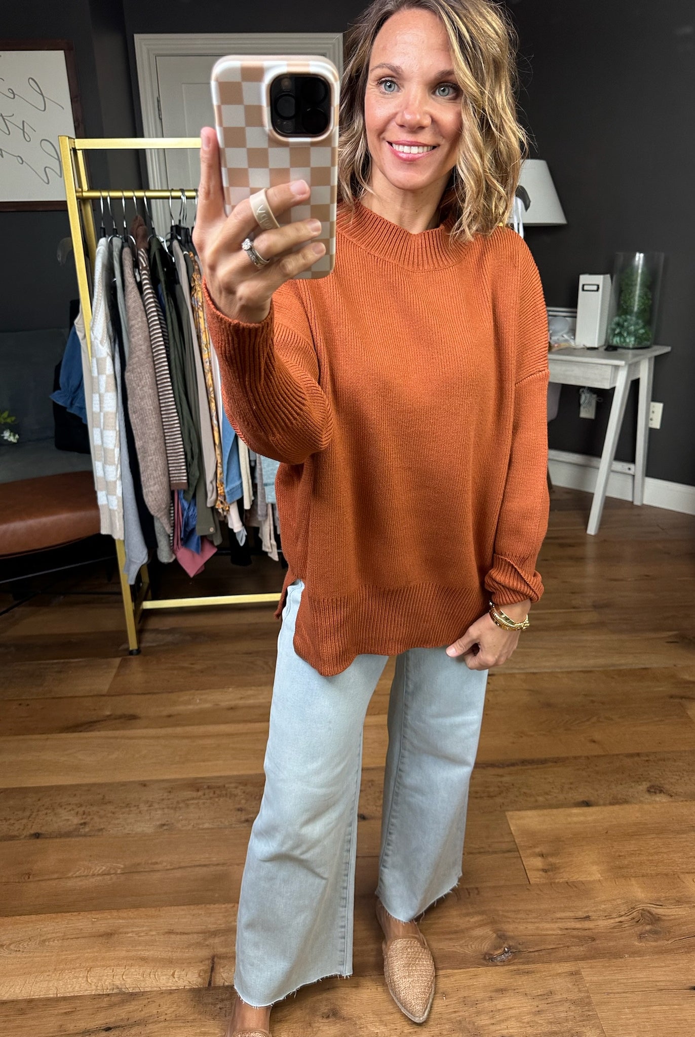 Quick Decision Ribbed Sweater With Side-Slit Detail - Multiple Options-Sweaters-Miracle-Anna Kaytes Boutique, Women's Fashion Boutique in Grinnell, Iowa