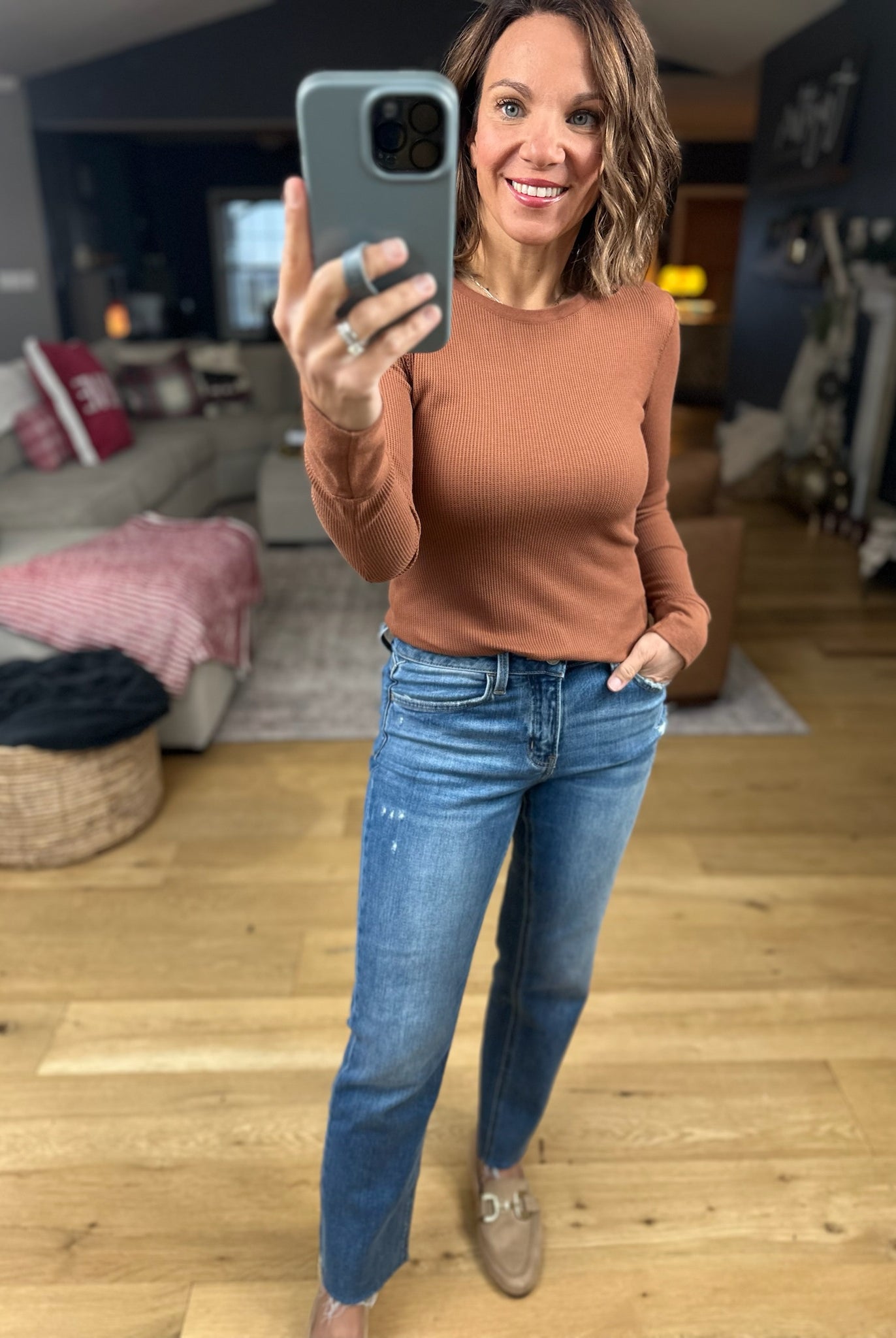 The Paige Ribbed Long Sleeve Top-Long Sleeves-Active Basics-Anna Kaytes Boutique, Women's Fashion Boutique in Grinnell, Iowa