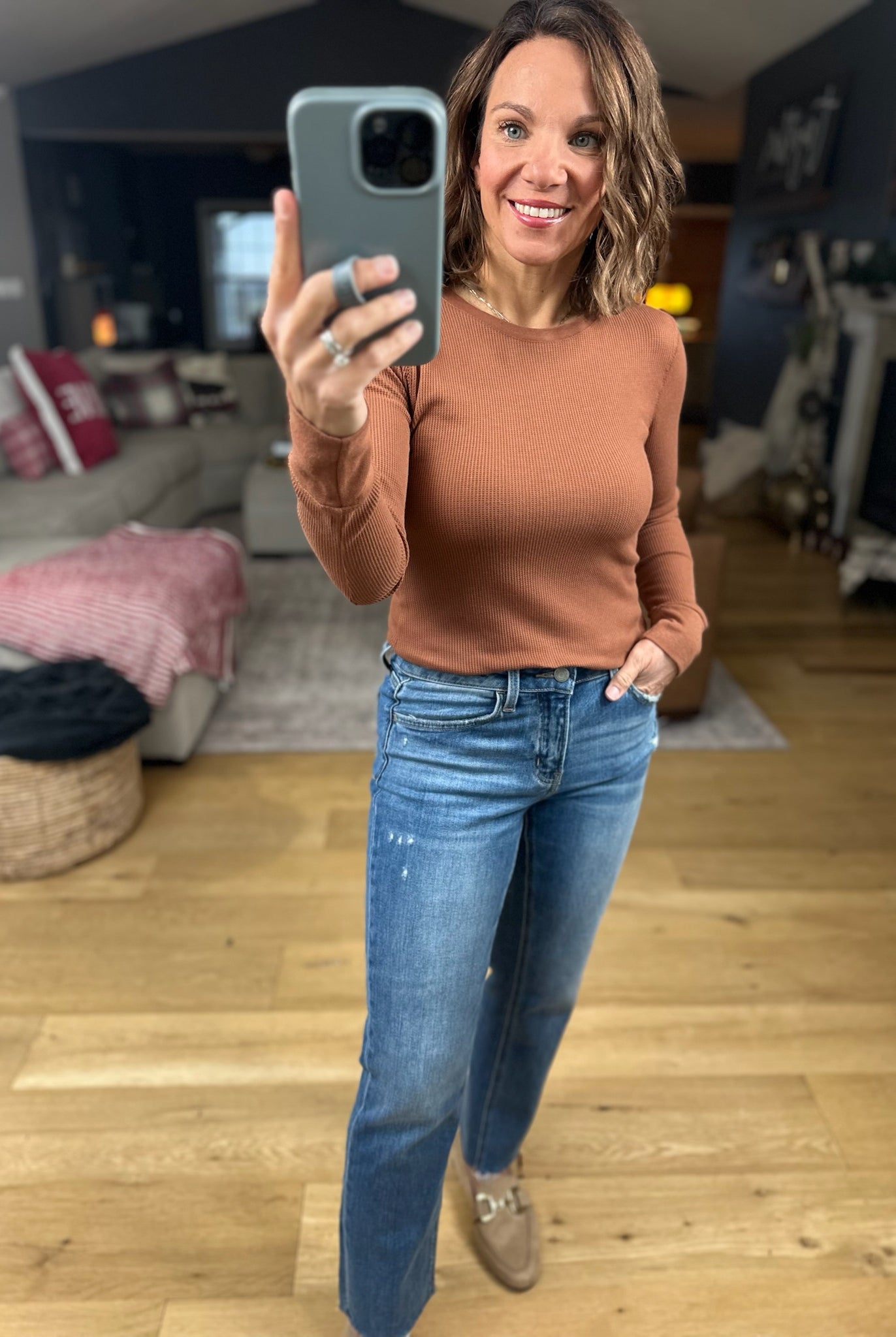 The Paige Ribbed Long Sleeve Top-Long Sleeves-Active Basics-Anna Kaytes Boutique, Women's Fashion Boutique in Grinnell, Iowa