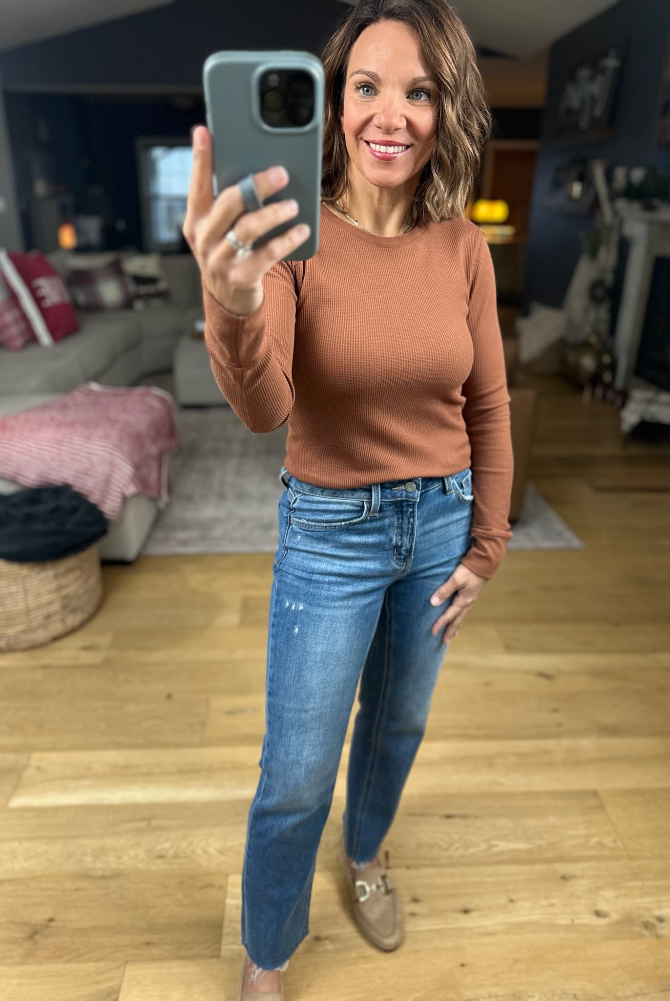 The Paige Ribbed Long Sleeve Top-Long Sleeves-Active Basics-Anna Kaytes Boutique, Women's Fashion Boutique in Grinnell, Iowa