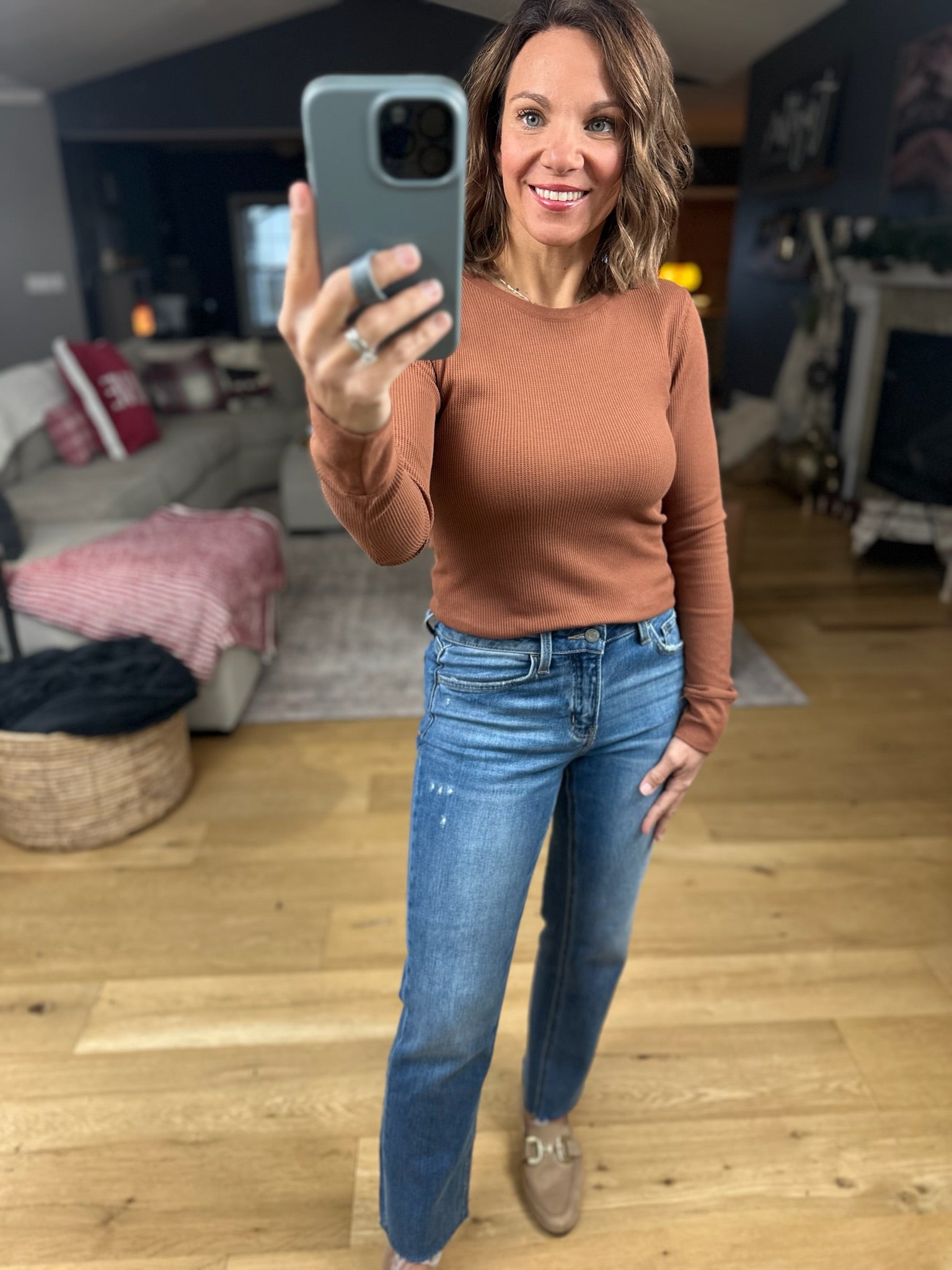 The Paige Ribbed Long Sleeve Top-Long Sleeves-Active Basics-Anna Kaytes Boutique, Women's Fashion Boutique in Grinnell, Iowa