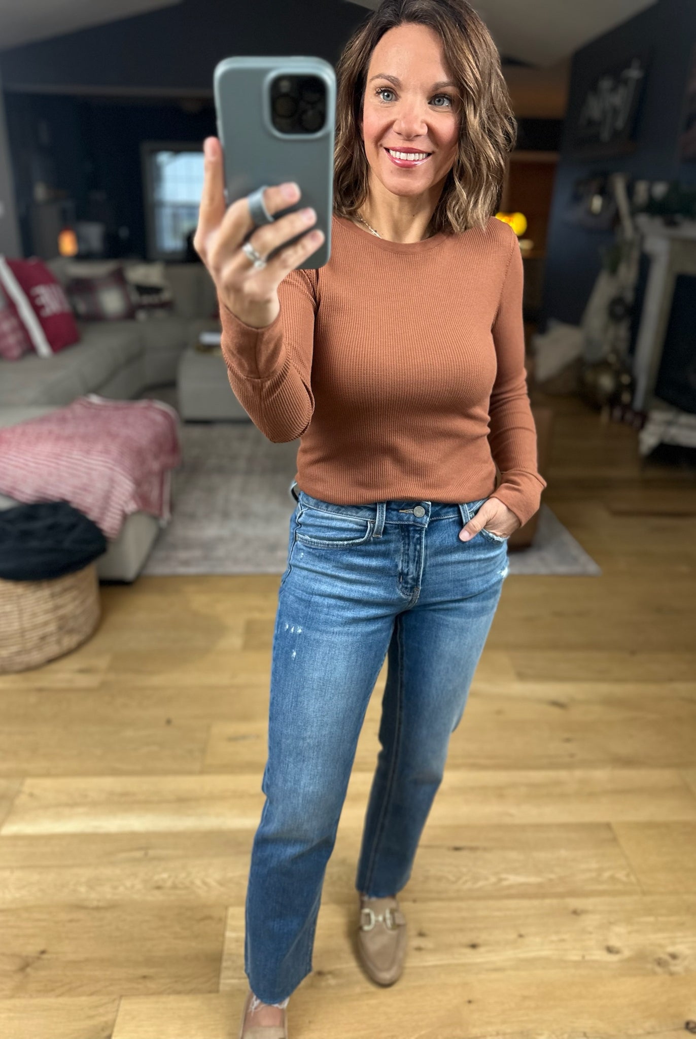 The Paige Ribbed Long Sleeve Top-Long Sleeves-Active Basics-Anna Kaytes Boutique, Women's Fashion Boutique in Grinnell, Iowa