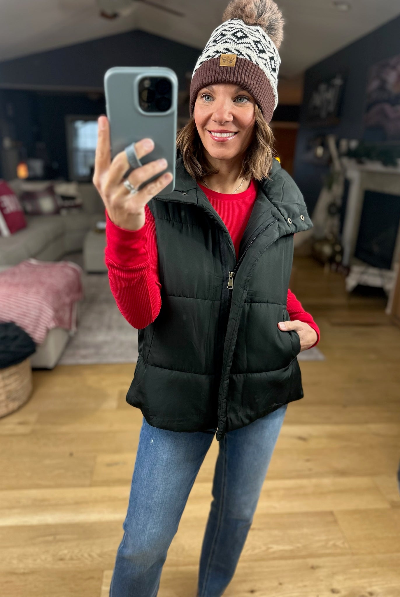 The Sydney Puffer Vest-Sweaters-Blu Pepper-Anna Kaytes Boutique, Women's Fashion Boutique in Grinnell, Iowa