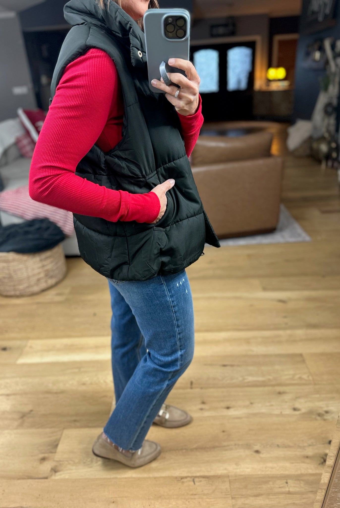 The Sydney Puffer Vest-Sweaters-Blu Pepper-Anna Kaytes Boutique, Women's Fashion Boutique in Grinnell, Iowa