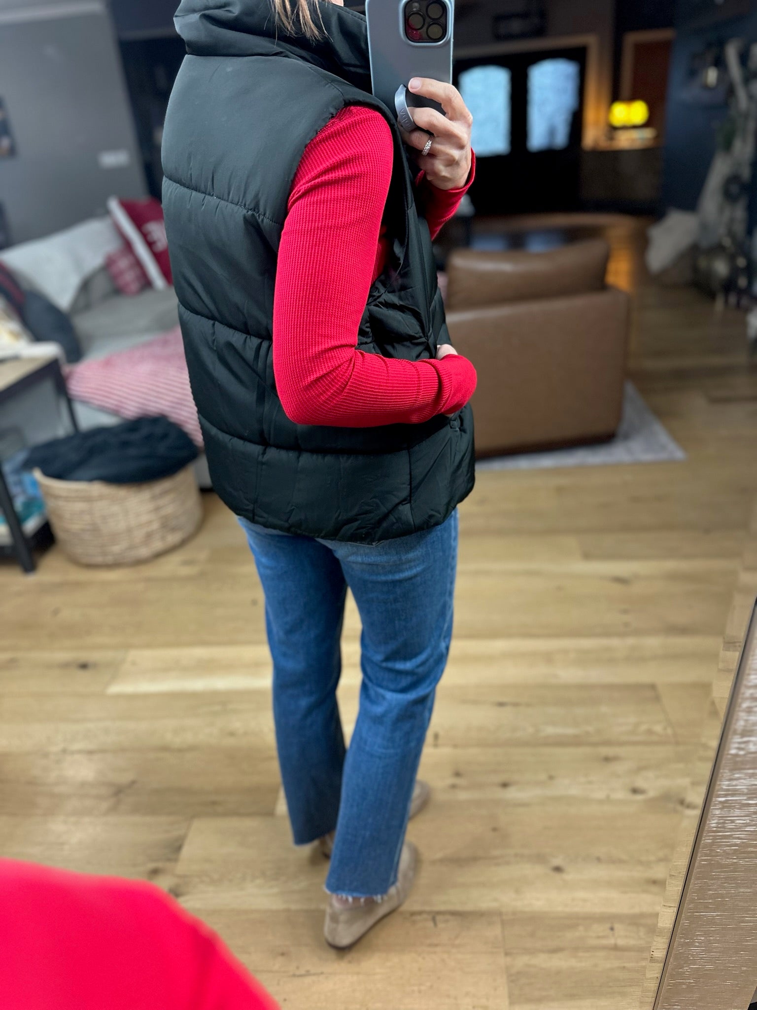 The Sydney Puffer Vest-Sweaters-Blu Pepper-Anna Kaytes Boutique, Women's Fashion Boutique in Grinnell, Iowa