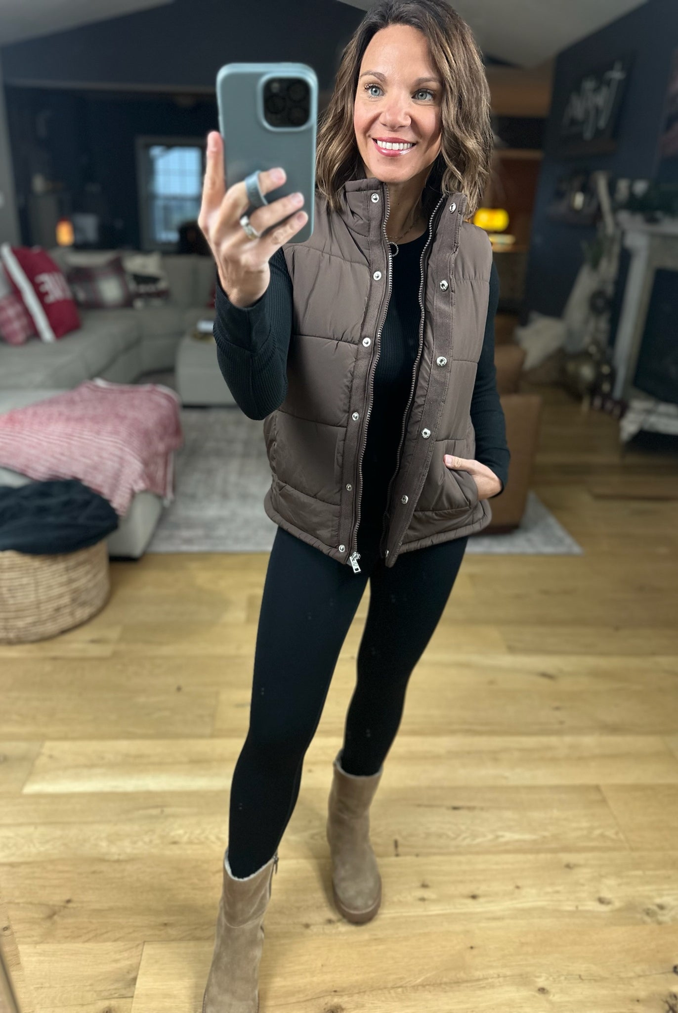 The Peyton Puffer Vest-Sweaters-Zenana-Anna Kaytes Boutique, Women's Fashion Boutique in Grinnell, Iowa