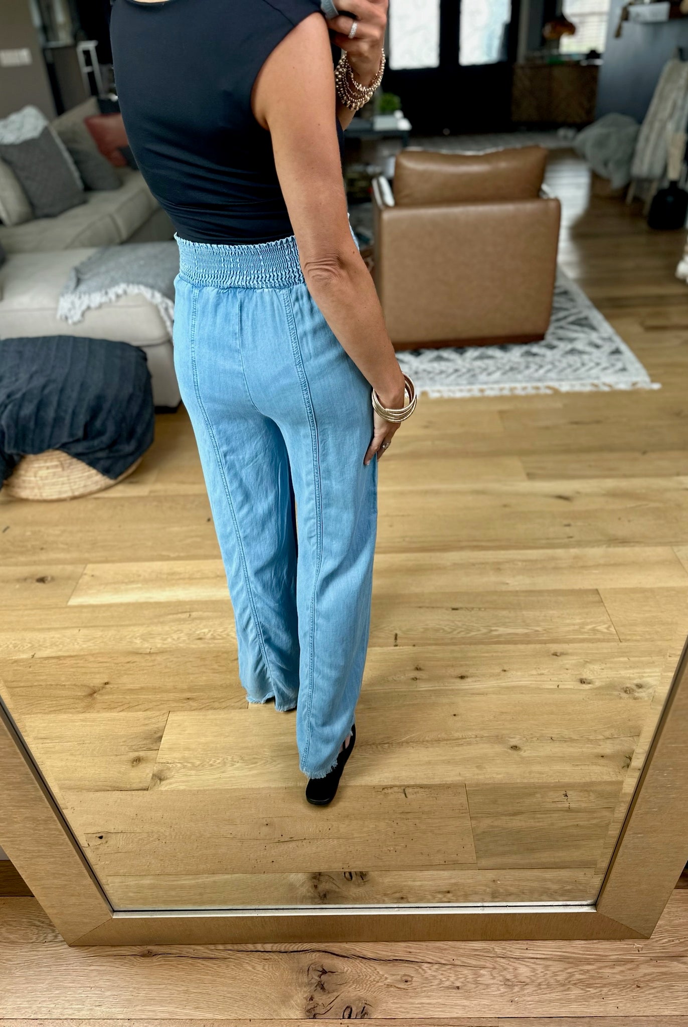 Way Back When High-Waisted Tencel Pant-Very J-Anna Kaytes Boutique, Women's Fashion Boutique in Grinnell, Iowa