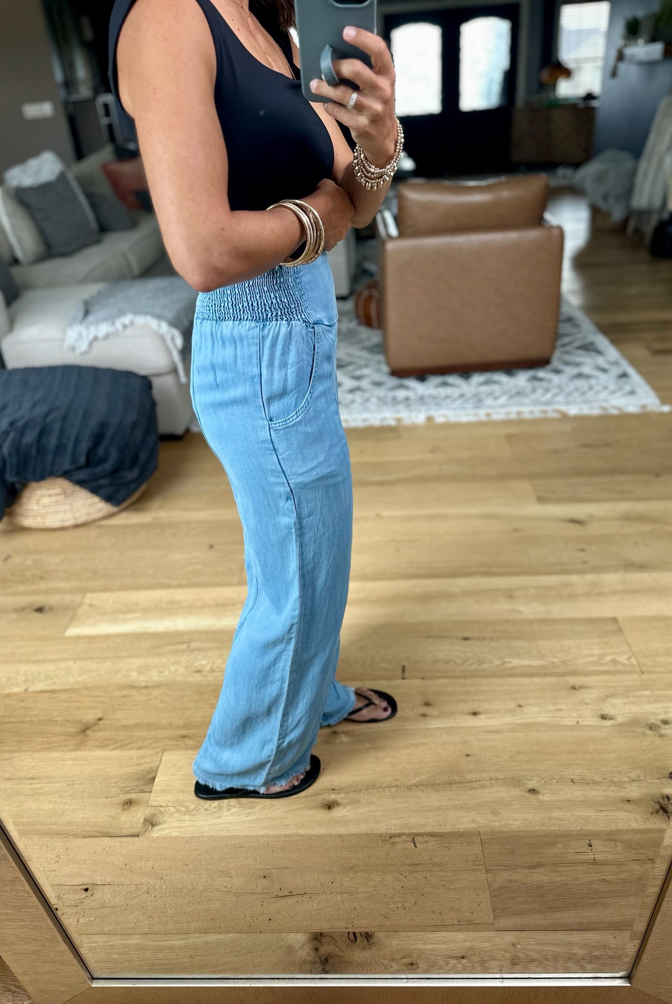 Way Back When High-Waisted Tencel Pant-Very J-Anna Kaytes Boutique, Women's Fashion Boutique in Grinnell, Iowa