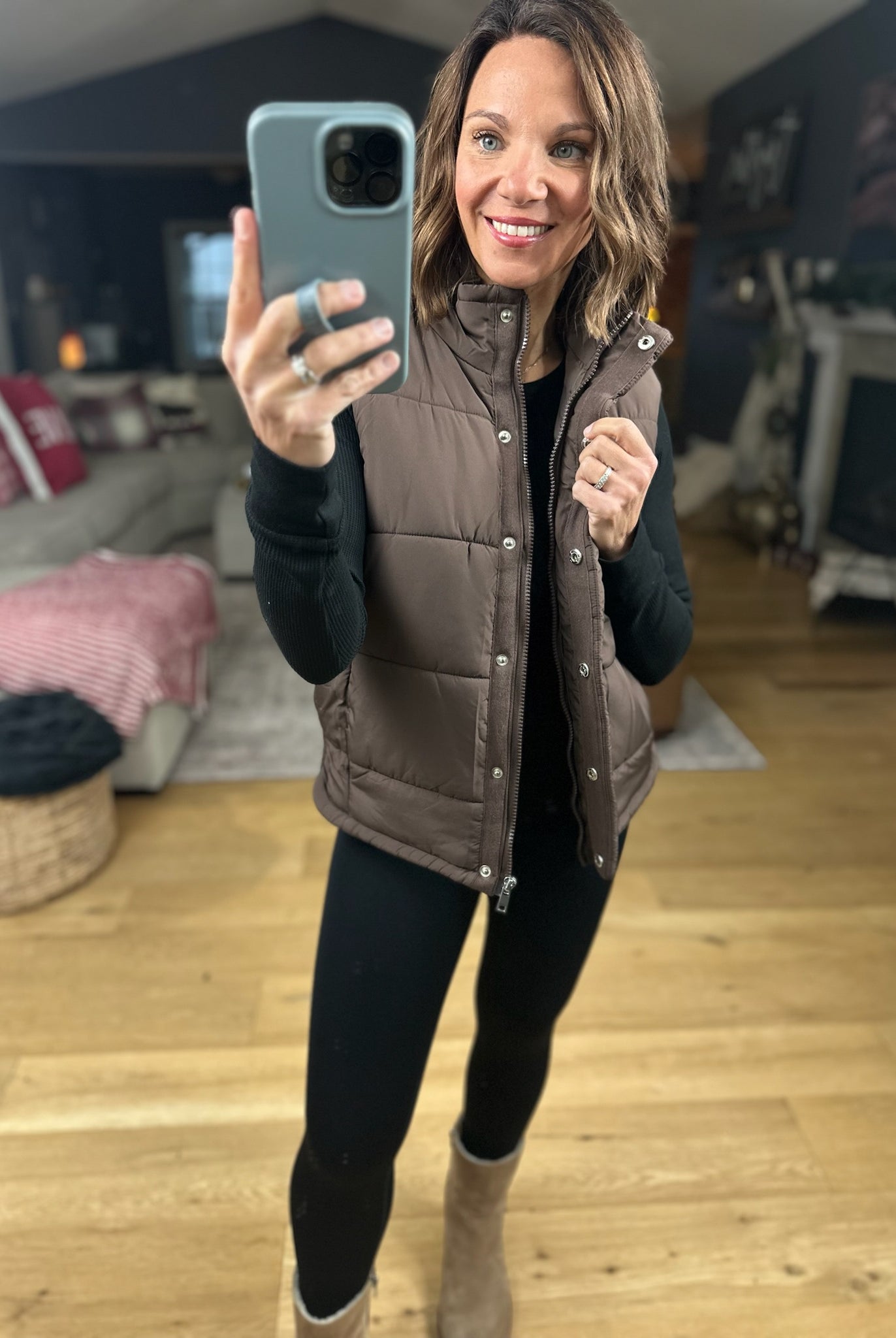 The Peyton Puffer Vest-Sweaters-Zenana-Anna Kaytes Boutique, Women's Fashion Boutique in Grinnell, Iowa