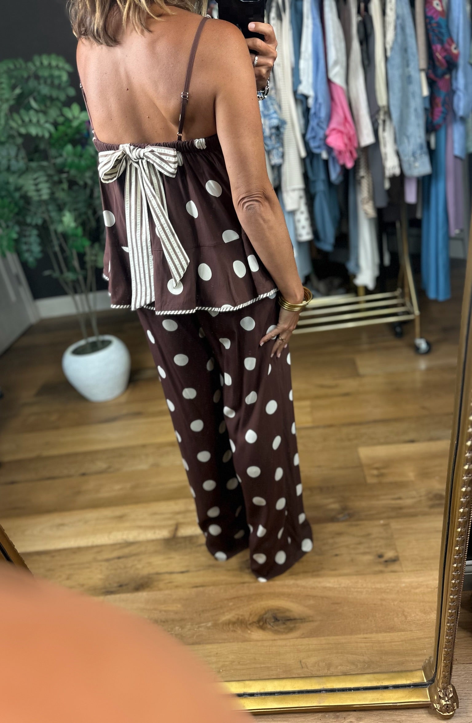 On The Dot 2-Piece Set-Two Piece Set-Entro-Anna Kaytes Boutique, Women's Fashion Boutique in Grinnell, Iowa