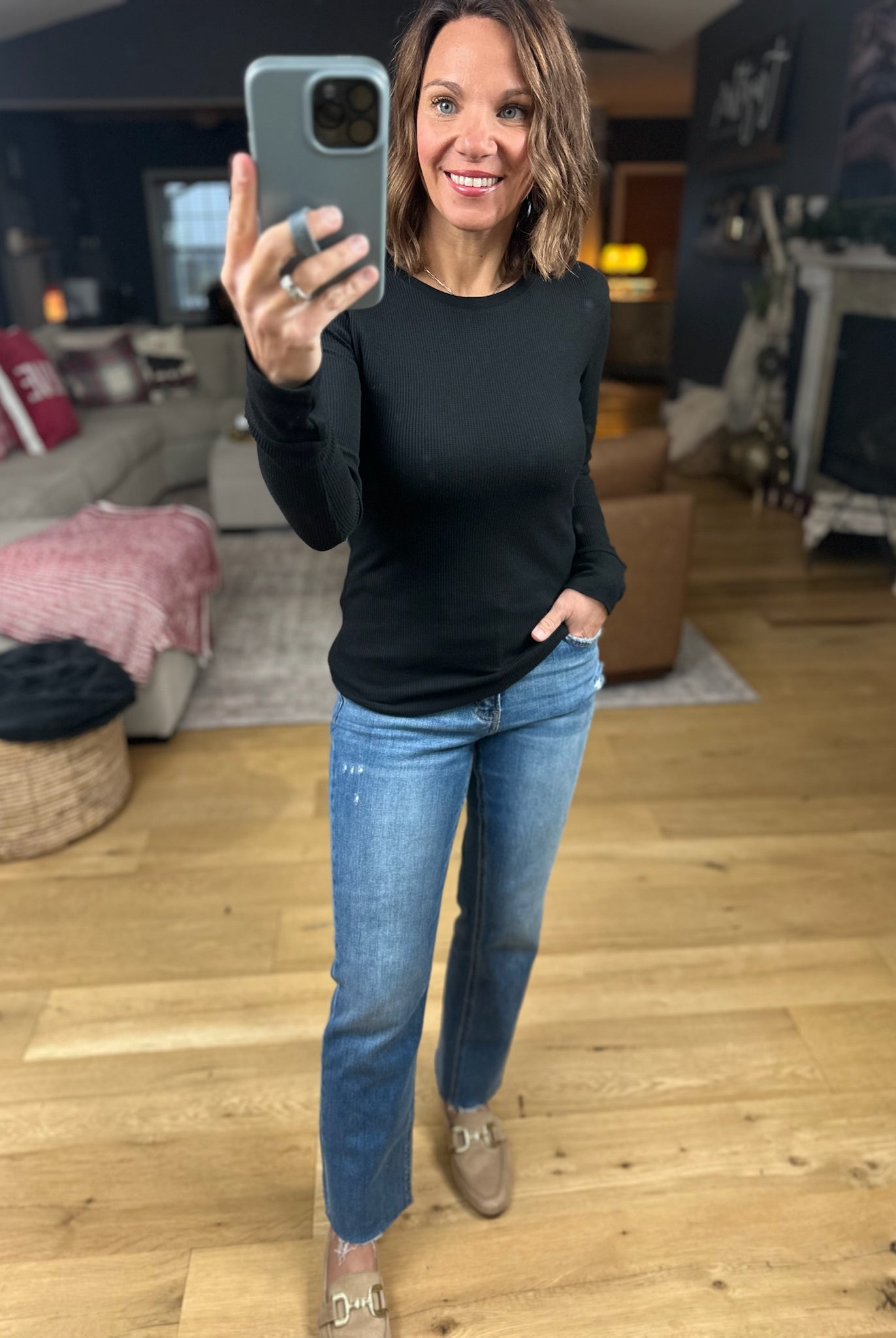 The Paige Ribbed Long Sleeve Top-Long Sleeves-Active Basics-Anna Kaytes Boutique, Women's Fashion Boutique in Grinnell, Iowa