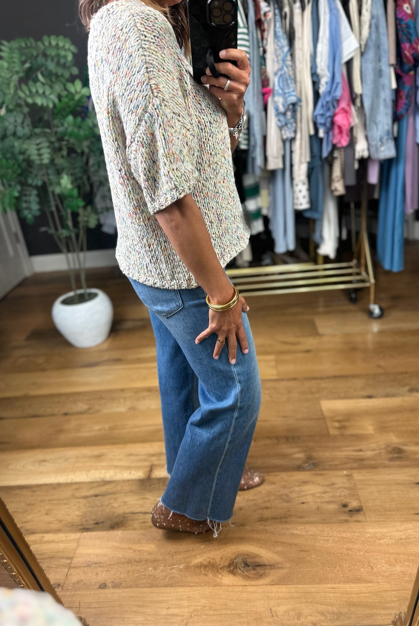 She's The One Knit Top-Sweaters-By Together-Anna Kaytes Boutique, Women's Fashion Boutique in Grinnell, Iowa