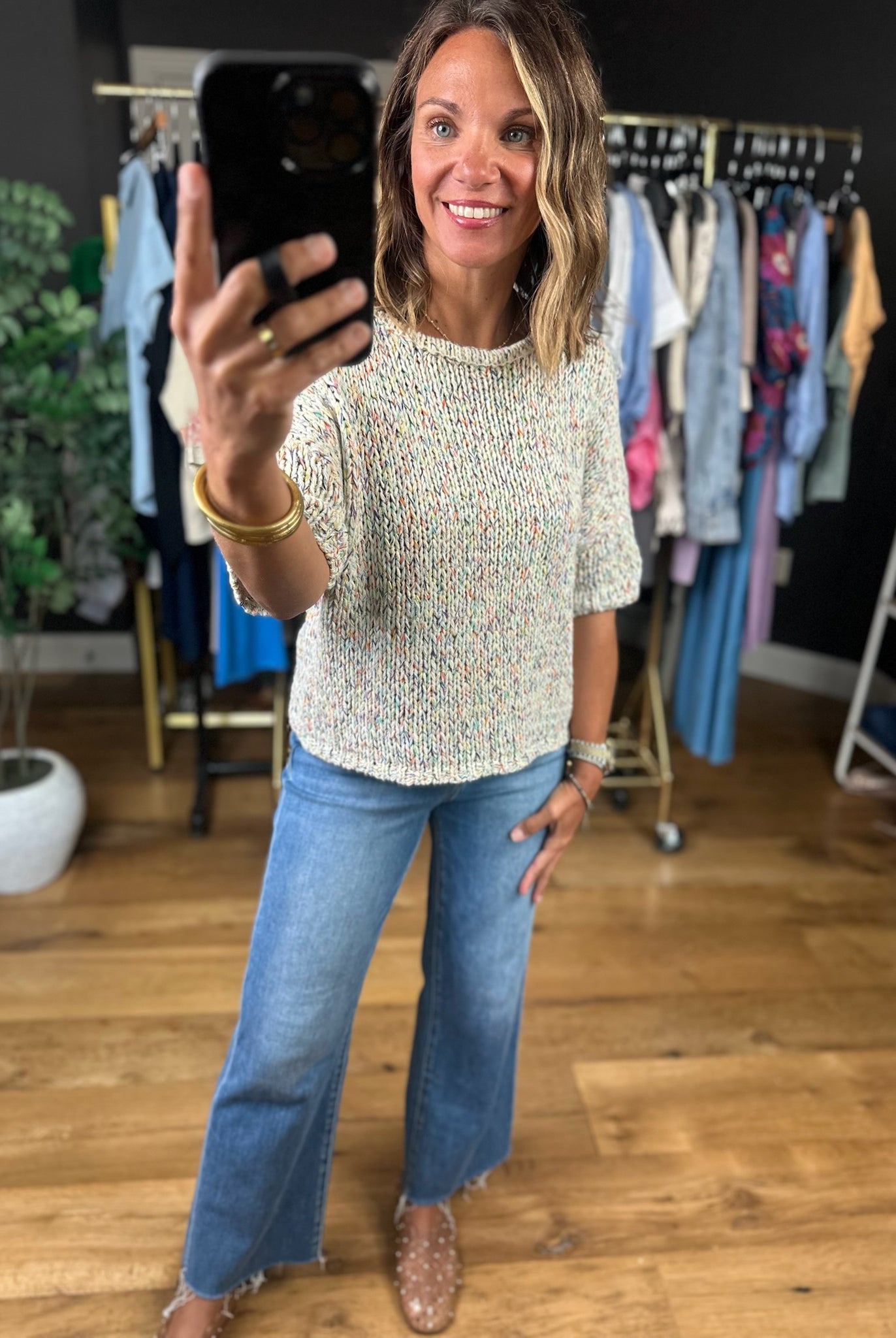 She's The One Knit Top-Sweaters-By Together-Anna Kaytes Boutique, Women's Fashion Boutique in Grinnell, Iowa