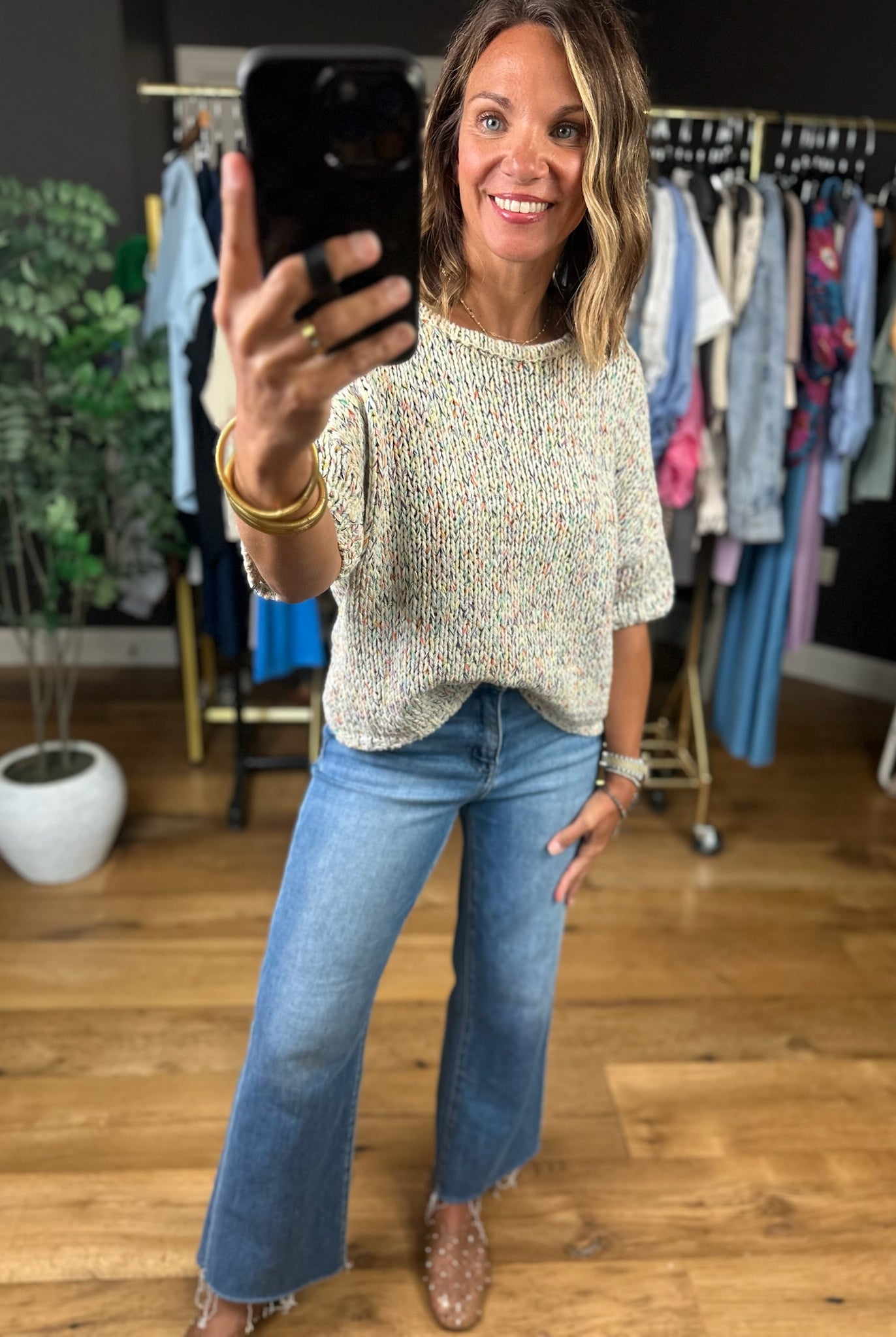 She's The One Knit Top-Sweaters-By Together-Anna Kaytes Boutique, Women's Fashion Boutique in Grinnell, Iowa
