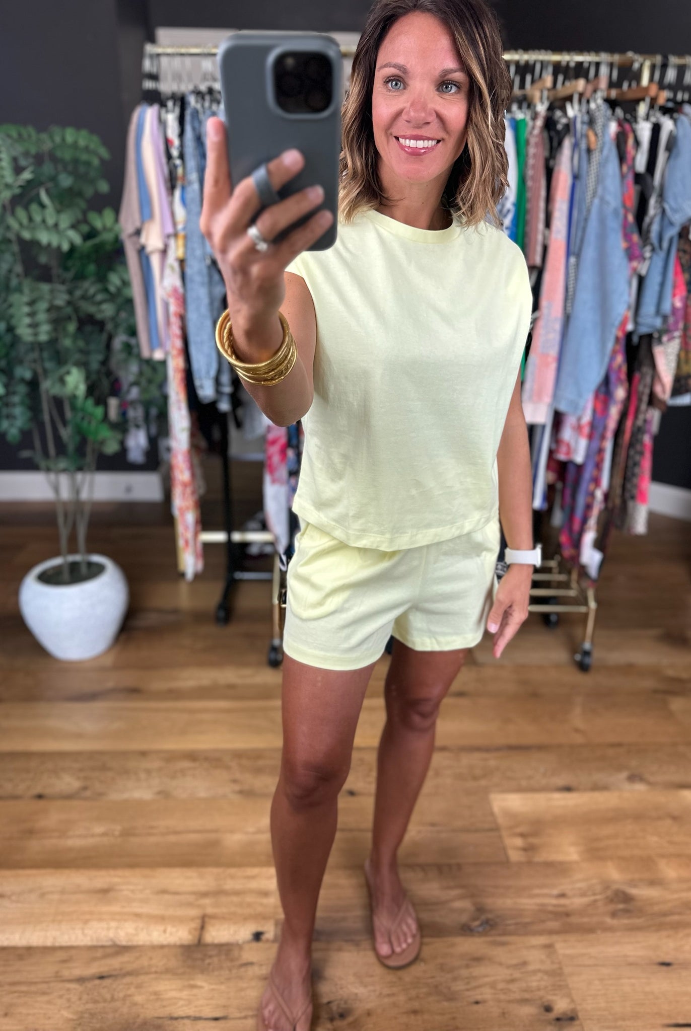 Loved In 2-Piece Set-Short Sleeves-Double Zero-Anna Kaytes Boutique, Women's Fashion Boutique in Grinnell, Iowa