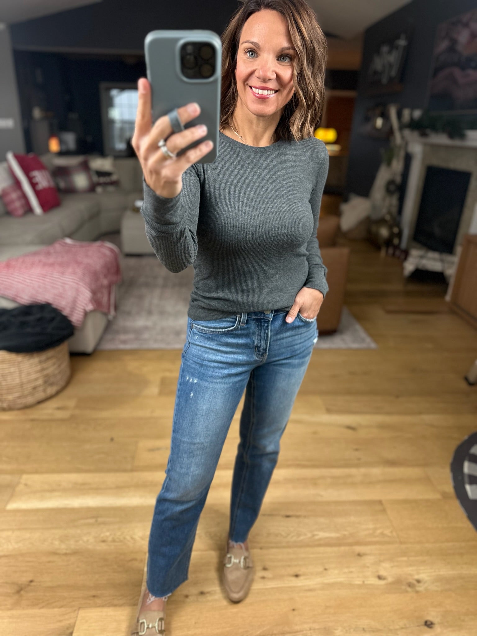 The Paige Ribbed Long Sleeve Top-Long Sleeves-Active Basics-Anna Kaytes Boutique, Women's Fashion Boutique in Grinnell, Iowa