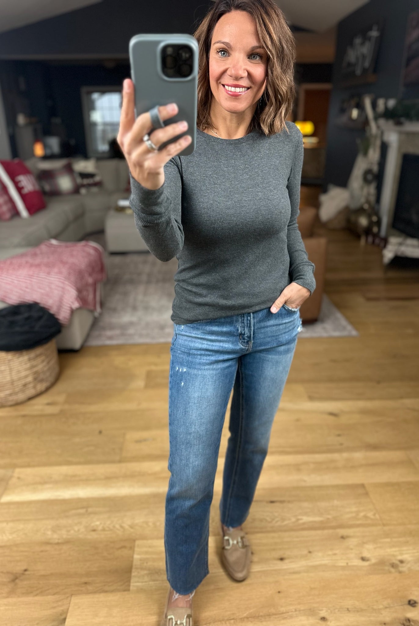 The Paige Ribbed Long Sleeve Top-Long Sleeves-Active Basics-Anna Kaytes Boutique, Women's Fashion Boutique in Grinnell, Iowa