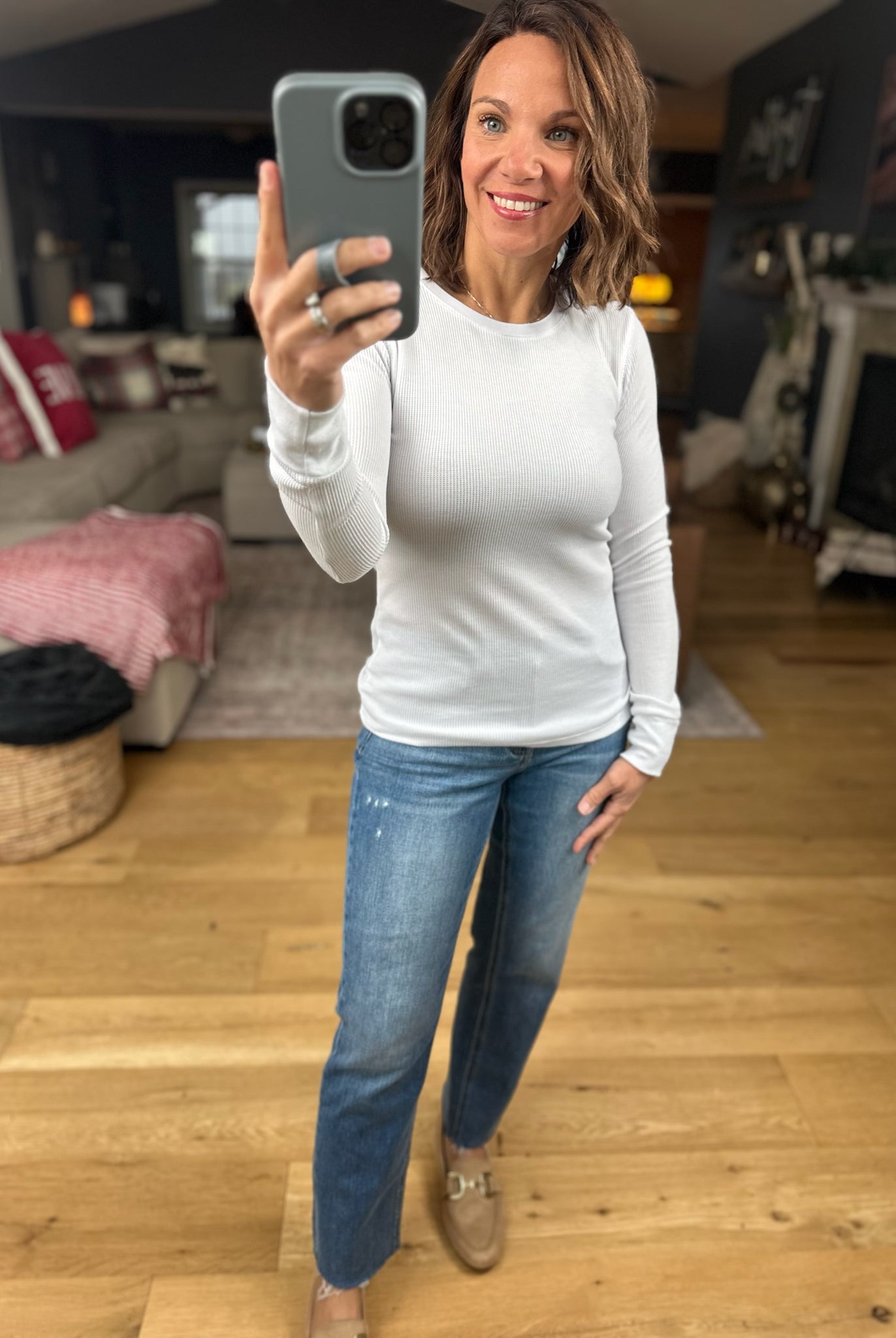 The Paige Ribbed Long Sleeve Top-Long Sleeves-Active Basics-Anna Kaytes Boutique, Women's Fashion Boutique in Grinnell, Iowa