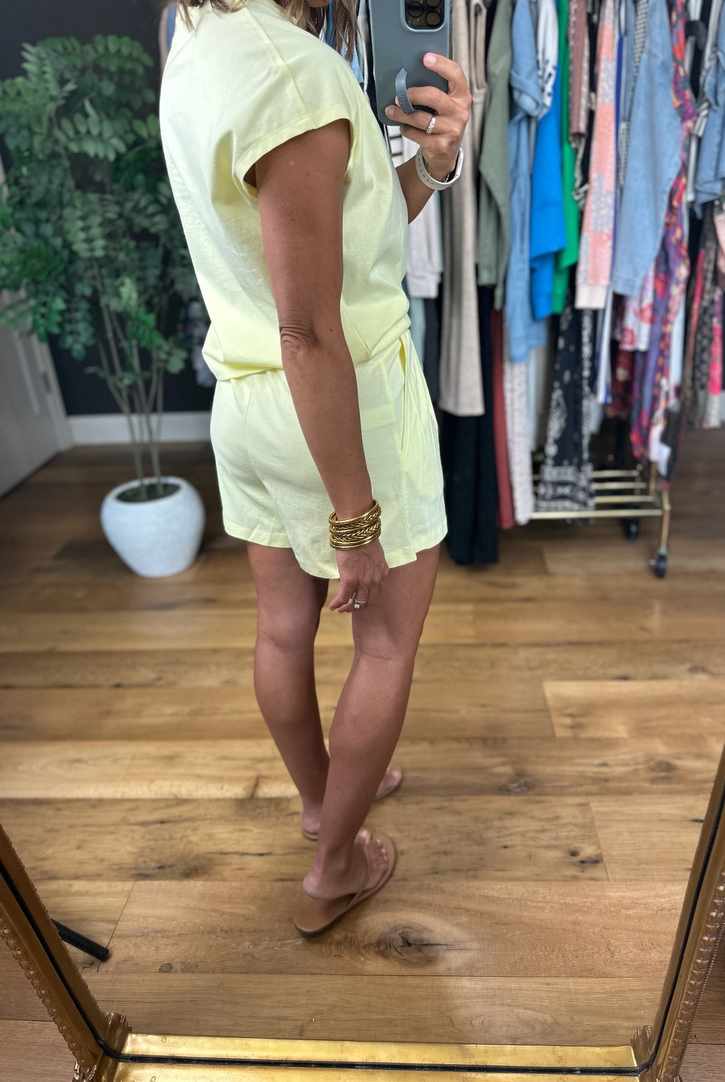 Loved In 2-Piece Set-Short Sleeves-Double Zero-Anna Kaytes Boutique, Women's Fashion Boutique in Grinnell, Iowa