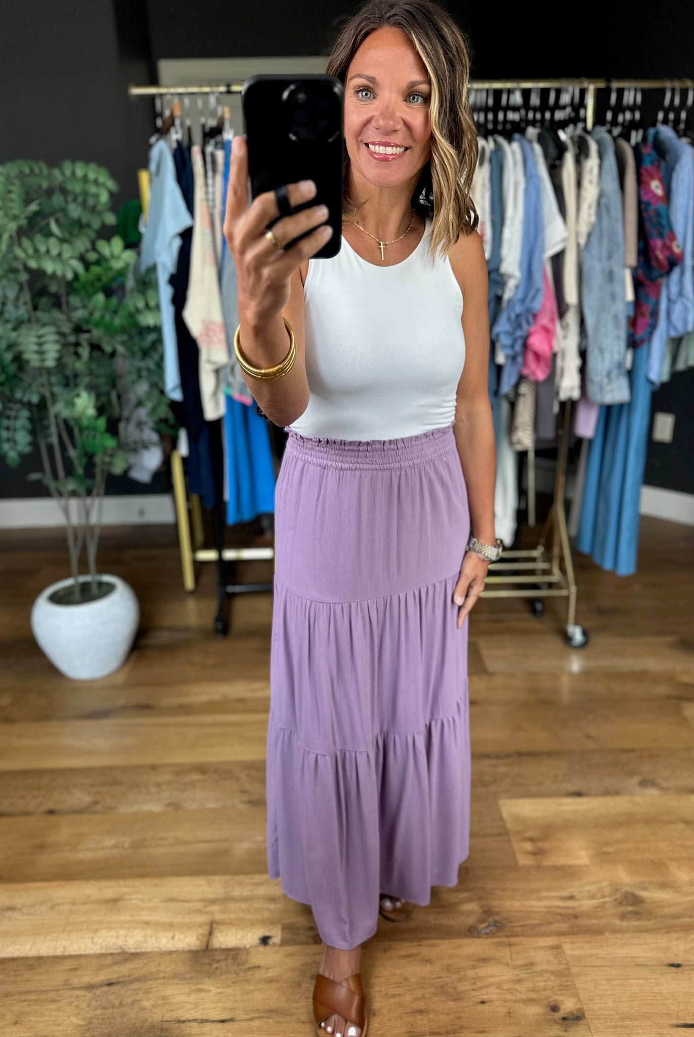Lover's Lane Tiered Maxi Skirt-Skirts-Be Cool-Anna Kaytes Boutique, Women's Fashion Boutique in Grinnell, Iowa