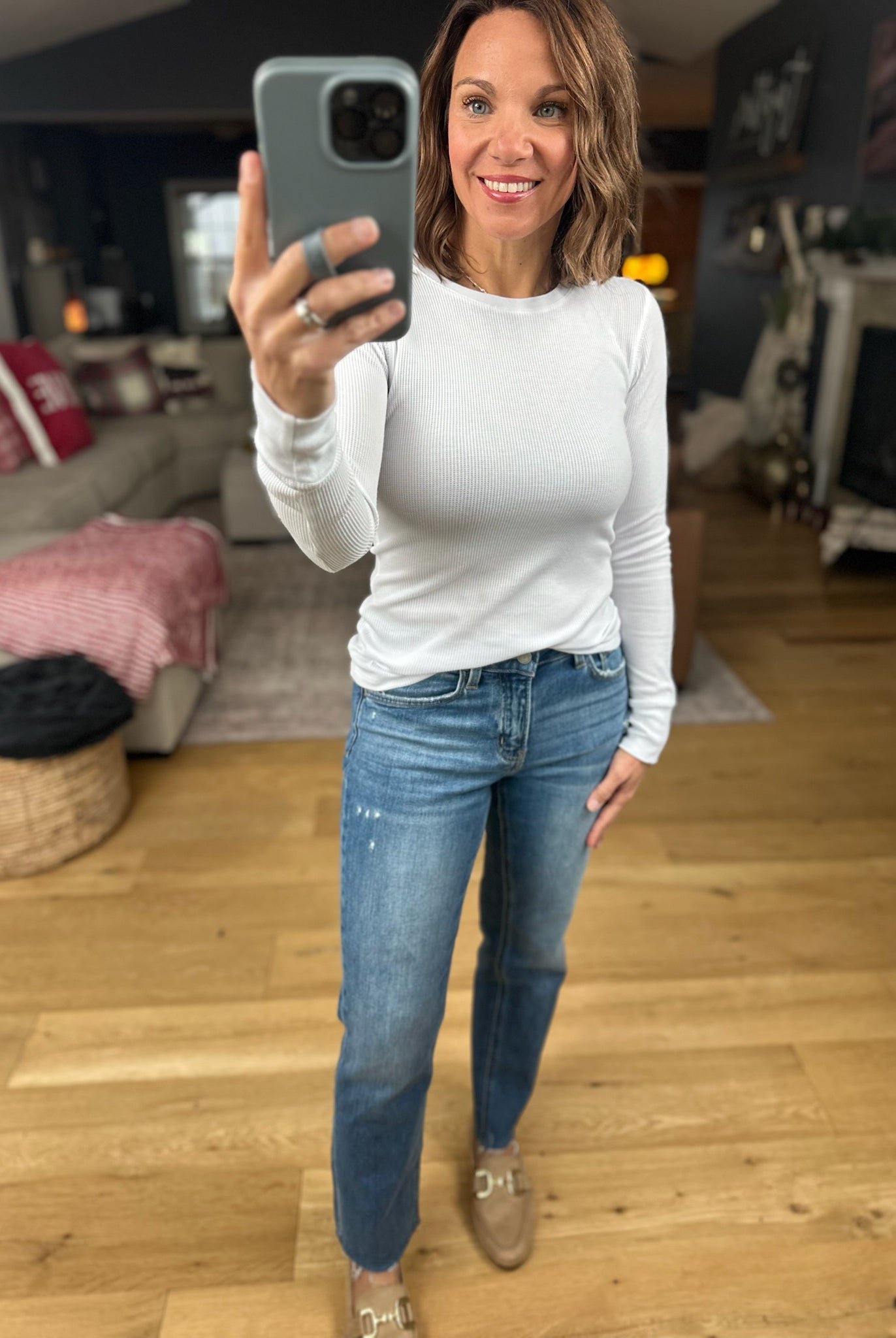 The Paige Ribbed Long Sleeve Top-Long Sleeves-Active Basics-Anna Kaytes Boutique, Women's Fashion Boutique in Grinnell, Iowa