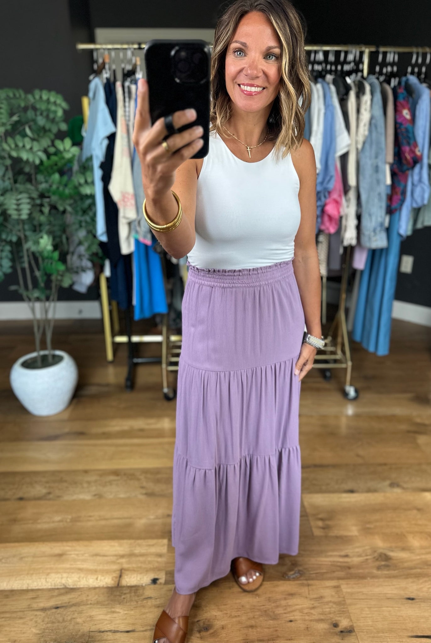 Lover's Lane Tiered Maxi Skirt-Skirts-Be Cool-Anna Kaytes Boutique, Women's Fashion Boutique in Grinnell, Iowa