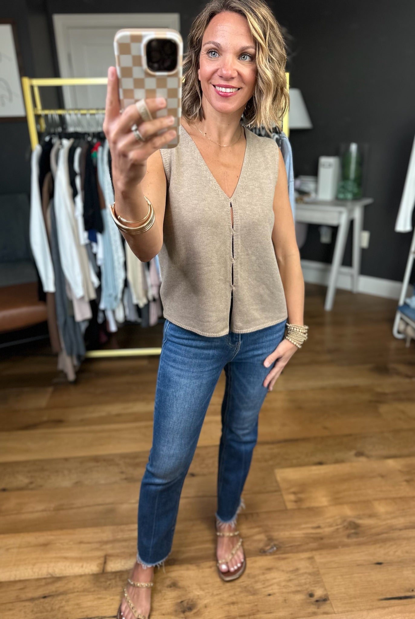 Merely Curious Button Knit Vest - Multiple Options-Wishlist-Anna Kaytes Boutique, Women's Fashion Boutique in Grinnell, Iowa