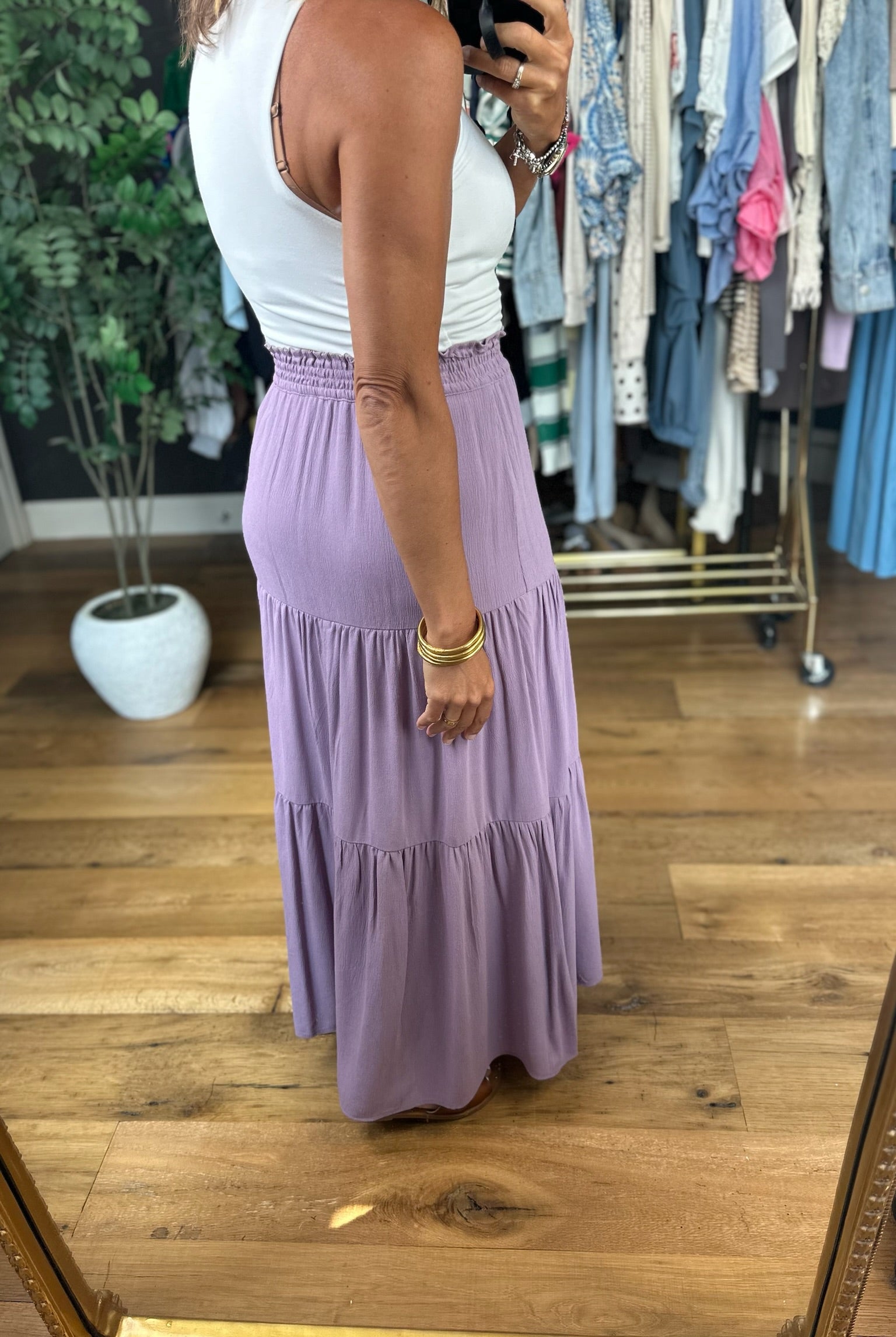 Lover's Lane Tiered Maxi Skirt-Skirts-Be Cool-Anna Kaytes Boutique, Women's Fashion Boutique in Grinnell, Iowa