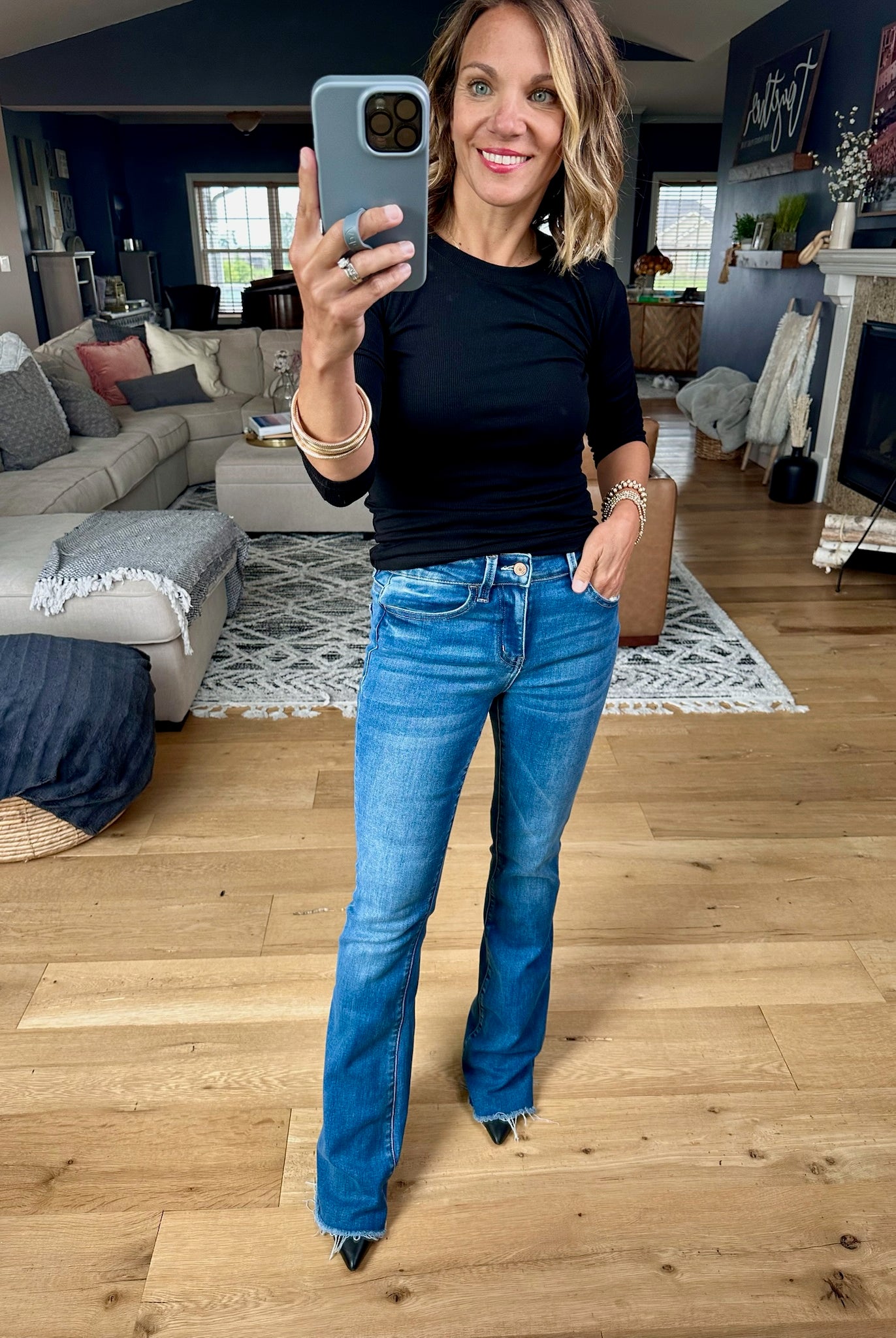 The Tara Mid-Rise Flare Denim-Vervet-Anna Kaytes Boutique, Women's Fashion Boutique in Grinnell, Iowa