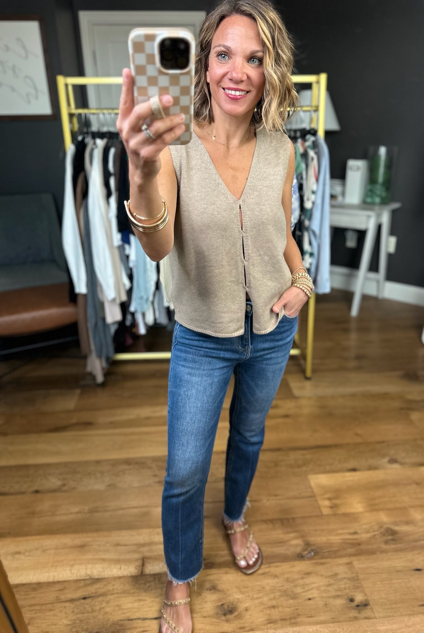 Merely Curious Button Knit Vest - Multiple Options-Wishlist-Anna Kaytes Boutique, Women's Fashion Boutique in Grinnell, Iowa