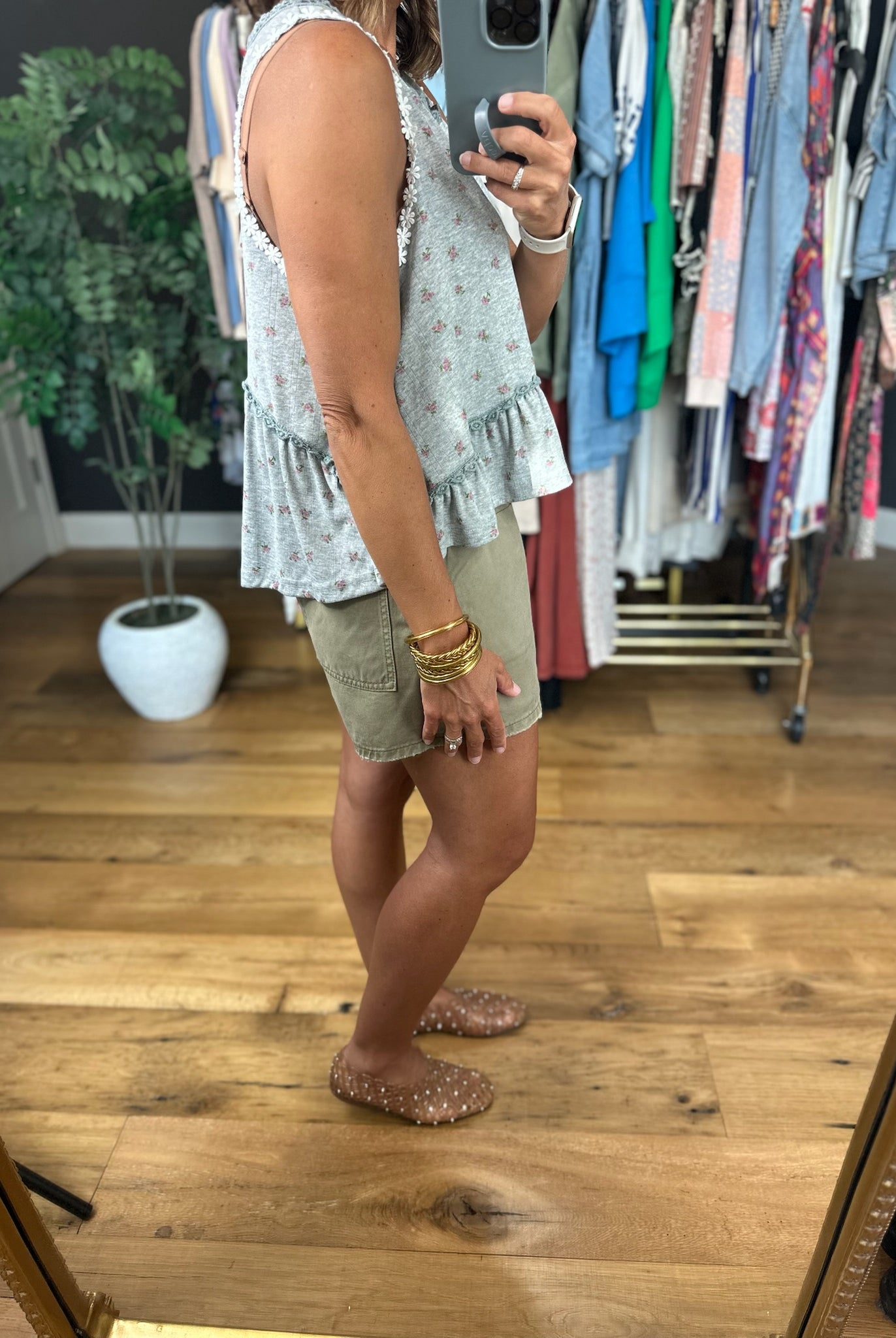 Summer Nights Floral Peplum Top-Sleeveless-POL-Anna Kaytes Boutique, Women's Fashion Boutique in Grinnell, Iowa