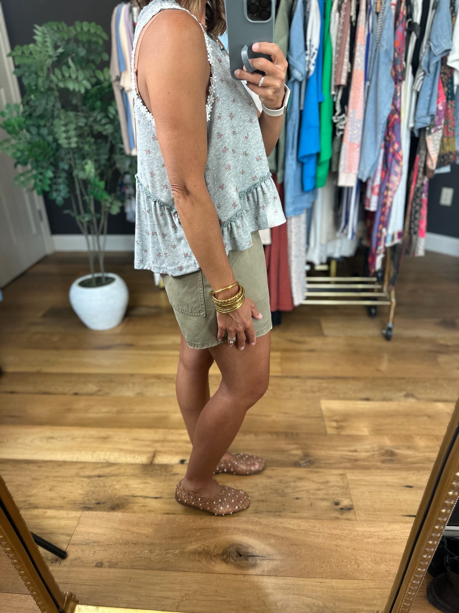 Summer Nights Floral Peplum Top-Sleeveless-POL-Anna Kaytes Boutique, Women's Fashion Boutique in Grinnell, Iowa