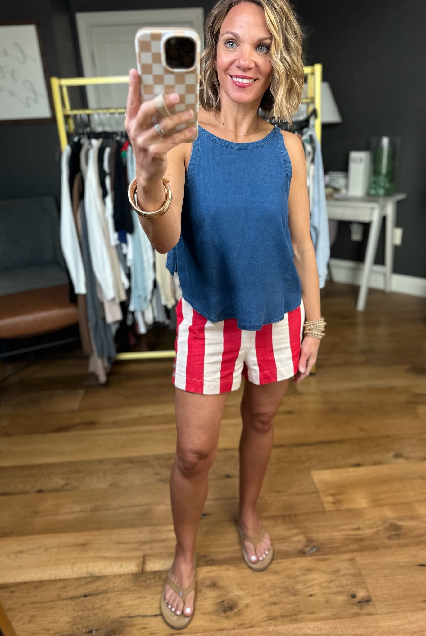 Summer Season Striped Short - Multiple Options-Wishlist-Anna Kaytes Boutique, Women's Fashion Boutique in Grinnell, Iowa