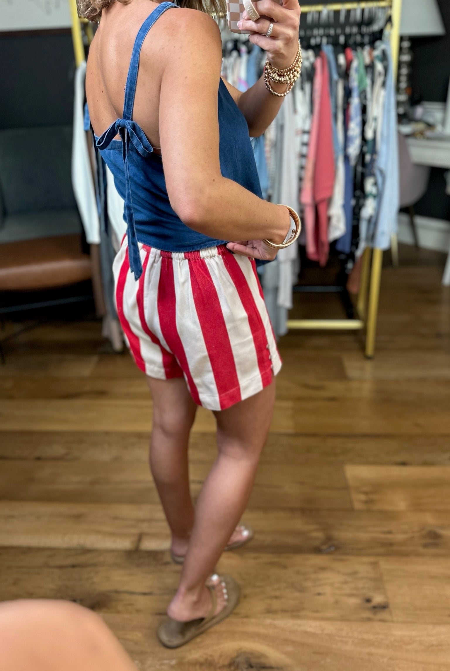 Summer Season Striped Short - Multiple Options-Wishlist-Anna Kaytes Boutique, Women's Fashion Boutique in Grinnell, Iowa